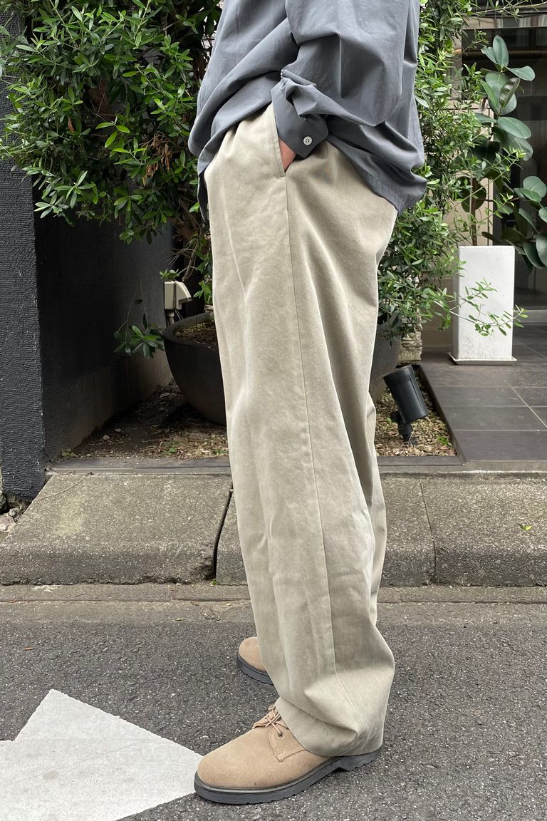 A.PRESSE - Type.2 Chino Trousers -beige- 23STYLE2 | asterisk