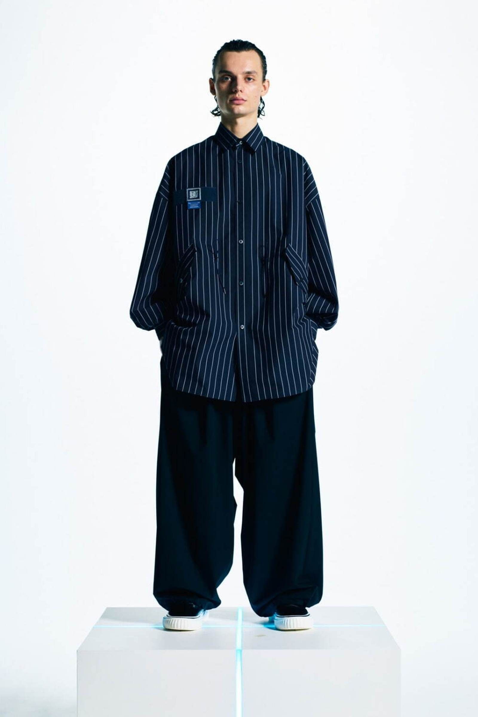 FUMITO GANRYU - m-51 shirt jacket -navy stripe- 22aw | asterisk