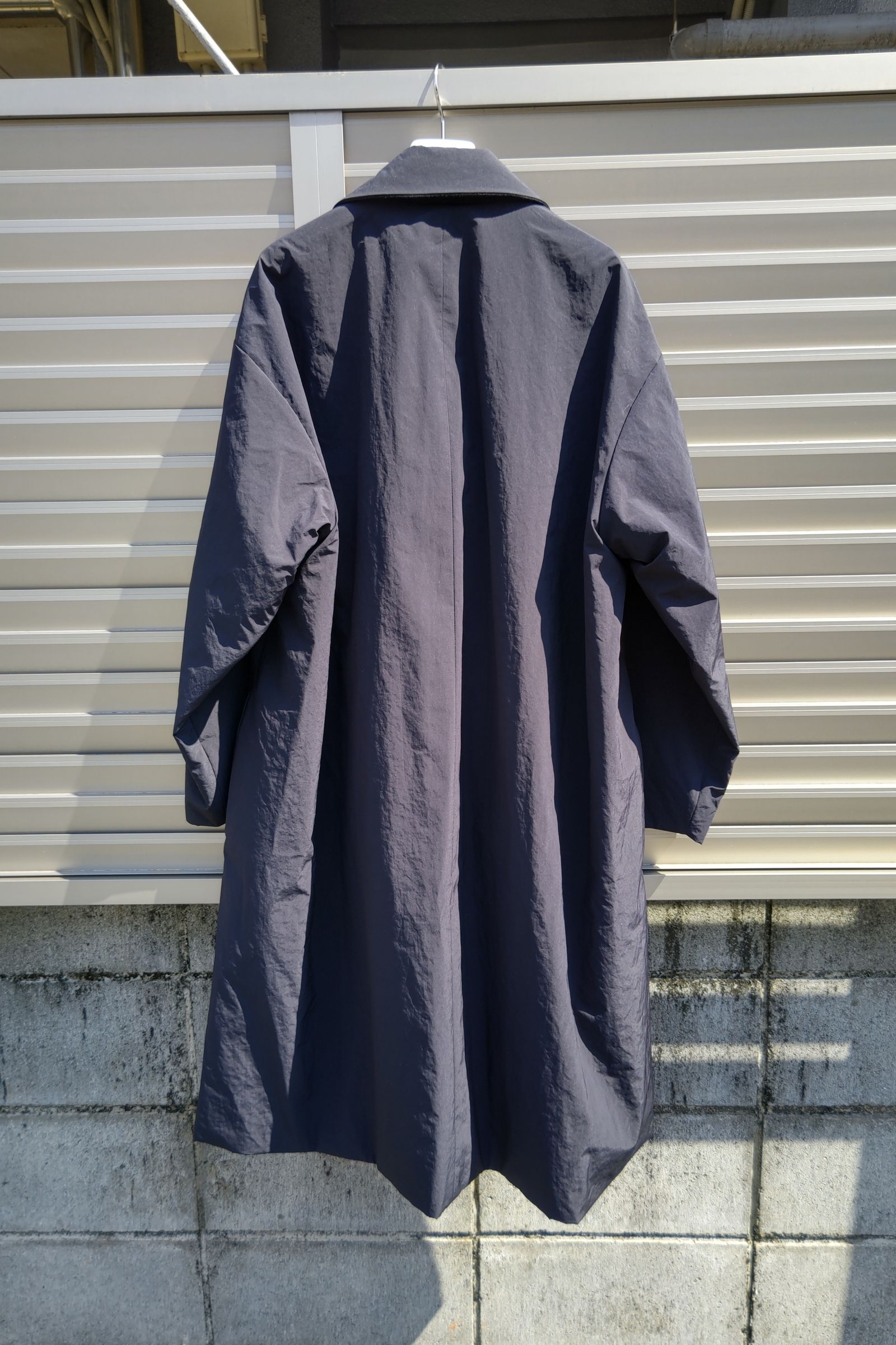 ATON - asako nylon semi double coat -navy- women - | asterisk