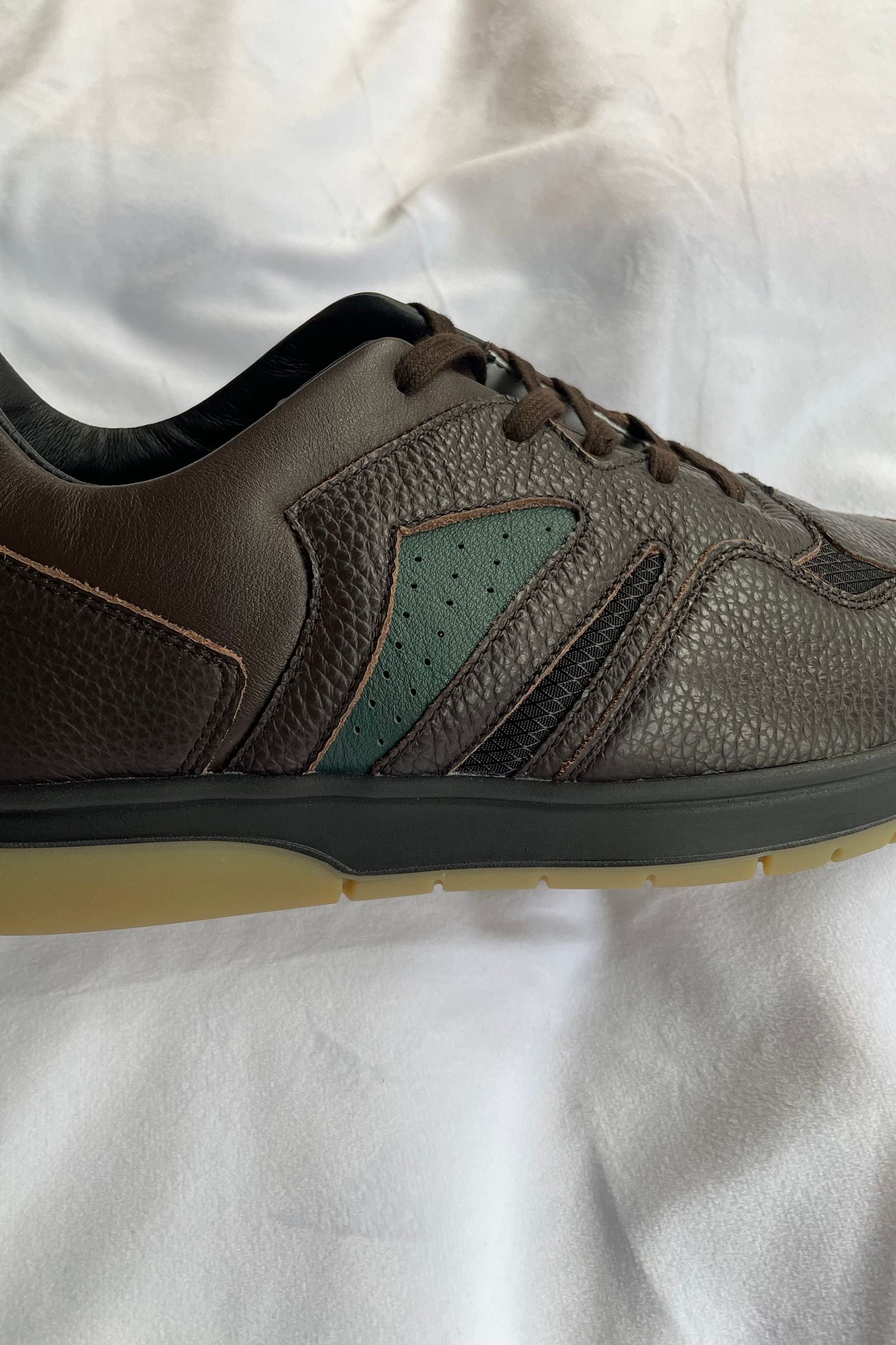 REPRODUCTION OF FOUND - belgian military trainer-dark brown/green