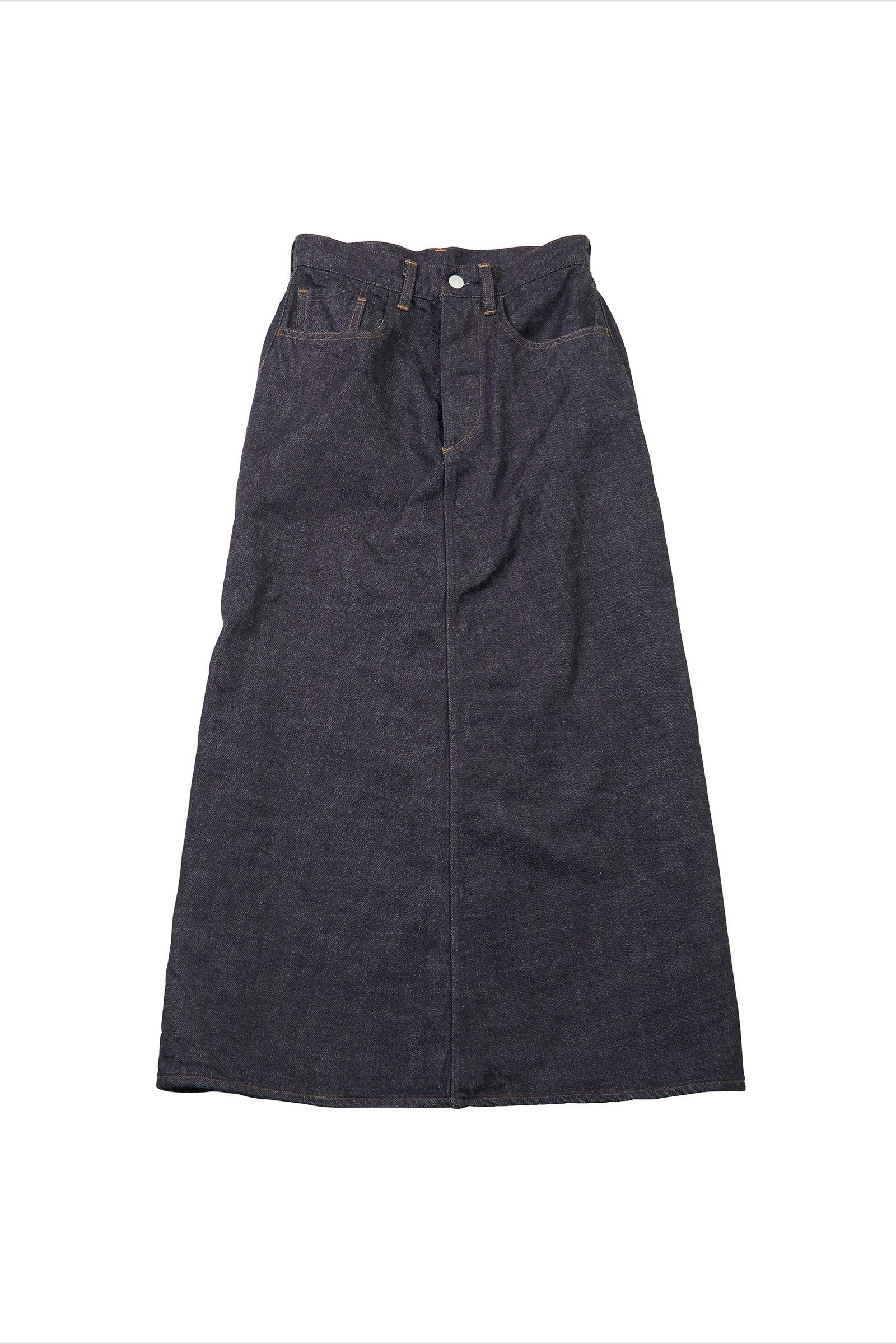 blurhms - 12.9oz denim skirt -indigo- 22aw women | asterisk