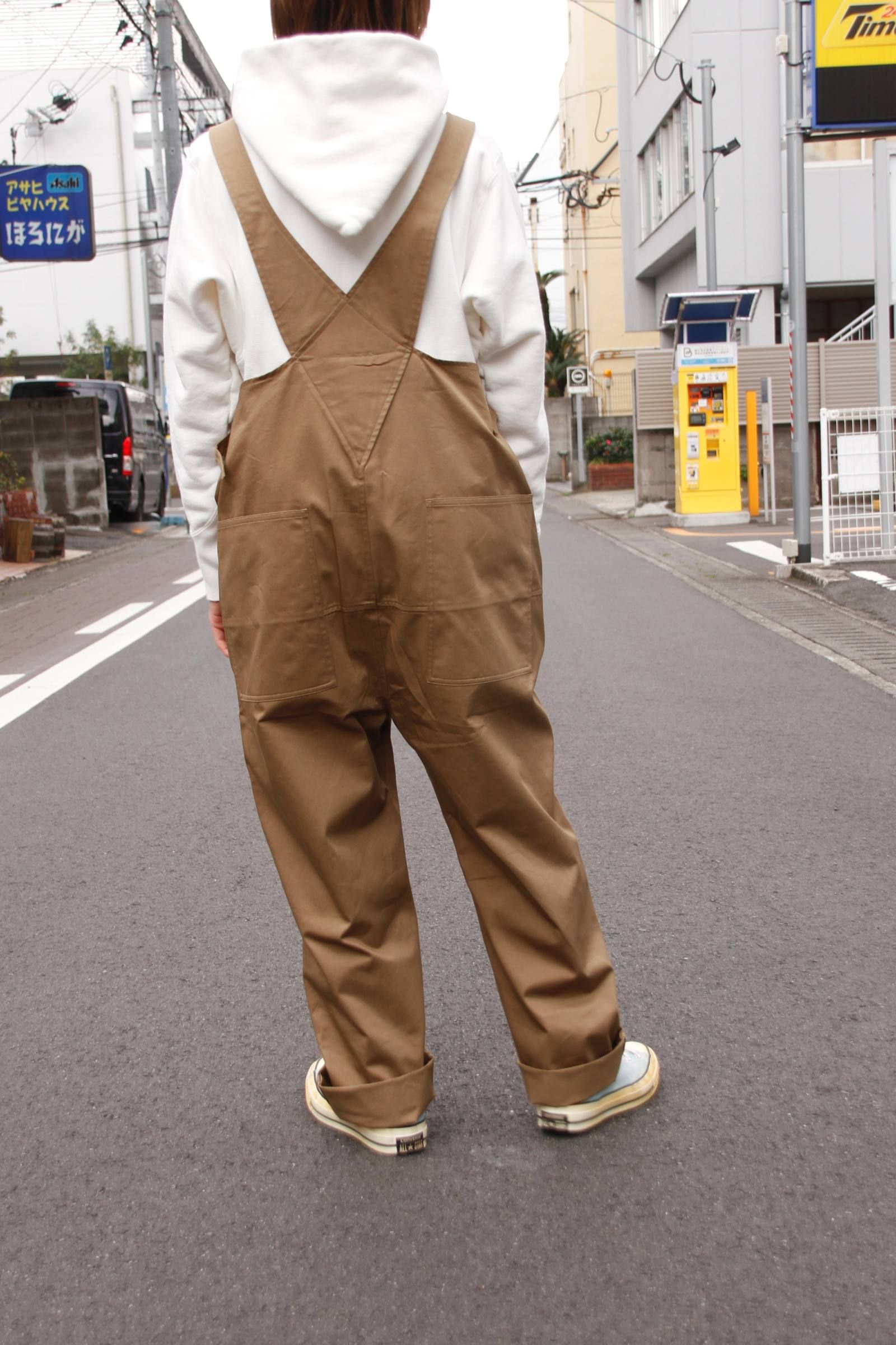High Count Twill Overalls 20ss - 1 - KHAKI BEIGE