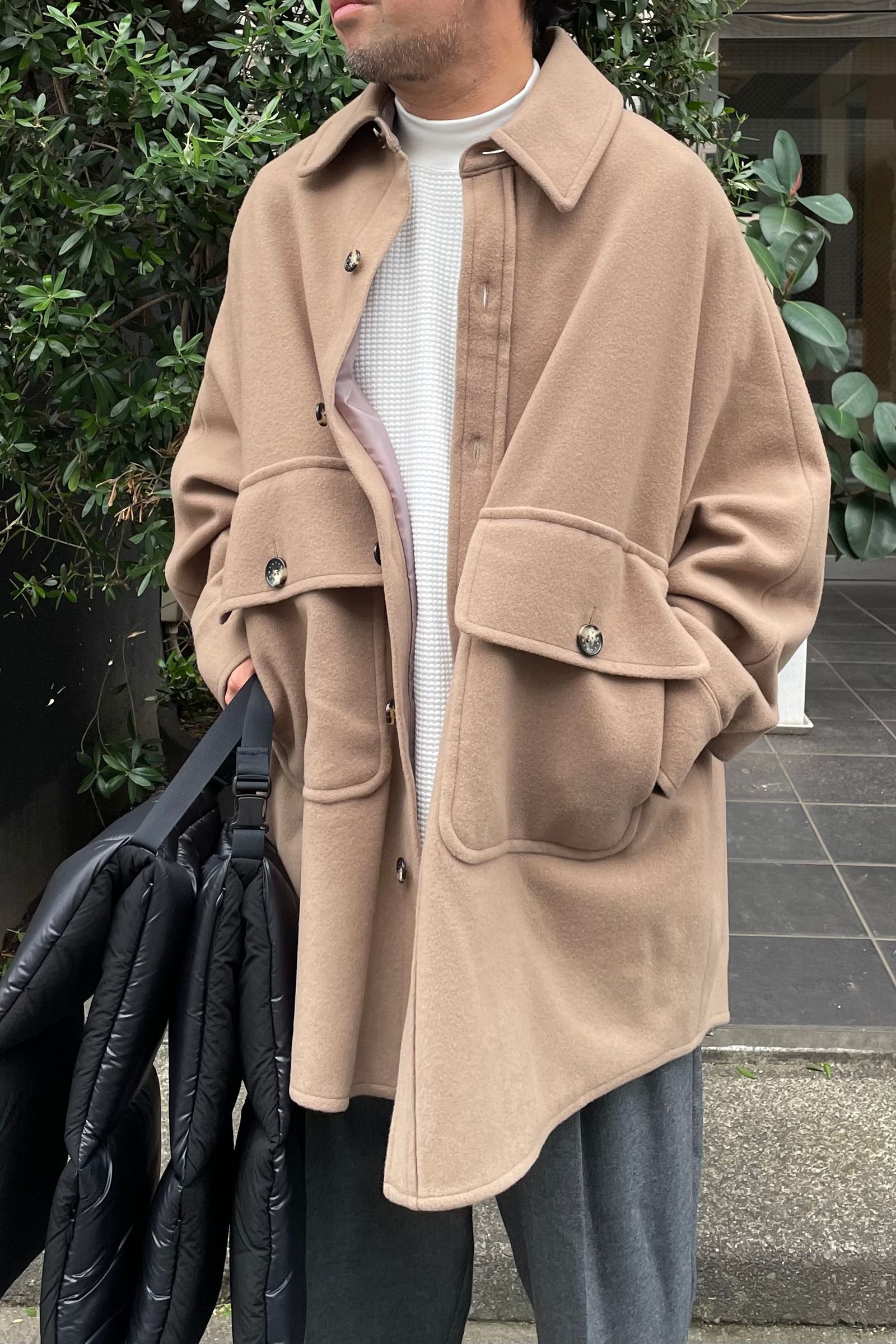 FUMITO GANRYU - Vintage modern CPO shirt jacket -beige- 23aw