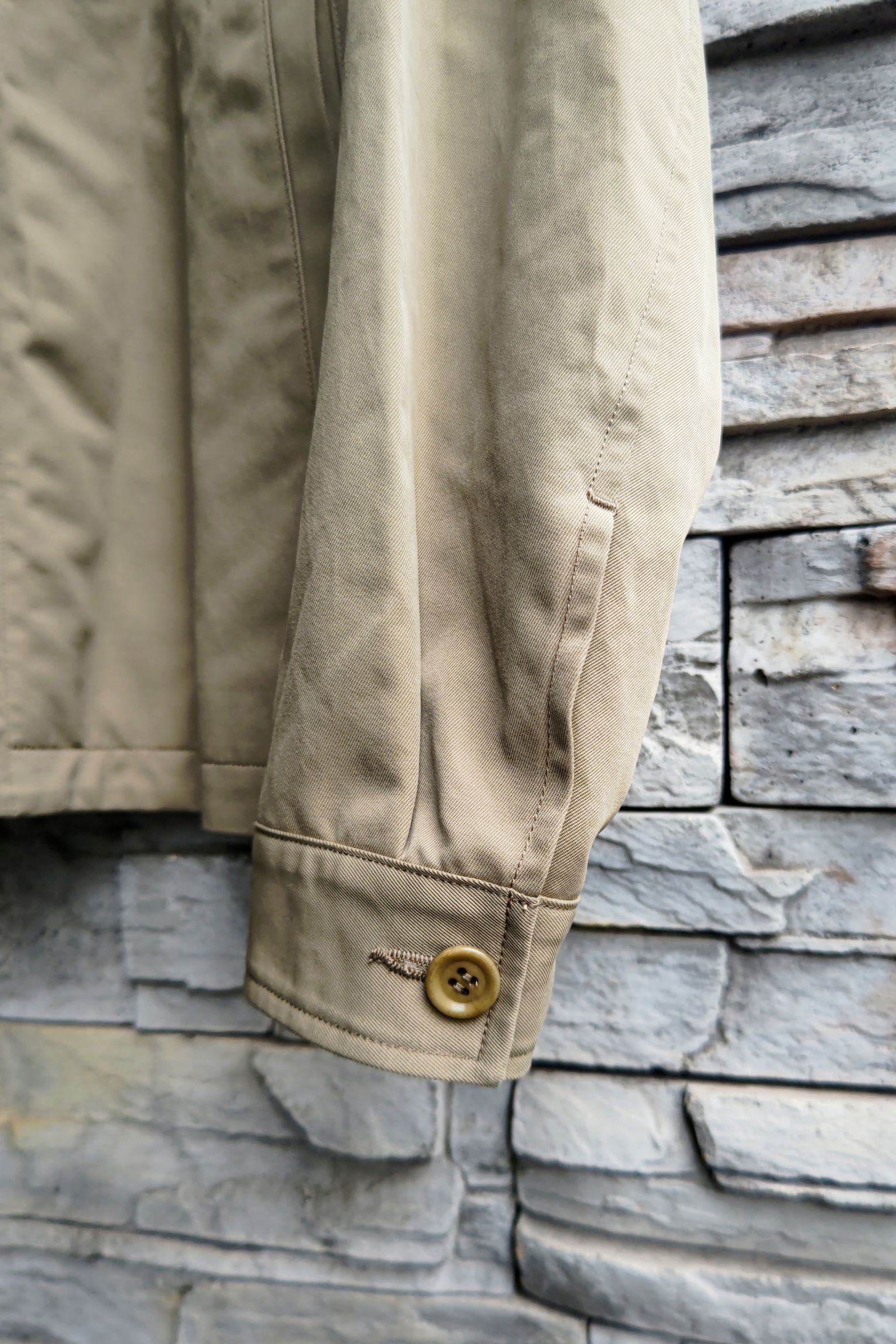 WEWILL - NUMBERED ZIP-UP JACKET -beige- 23aw | asterisk