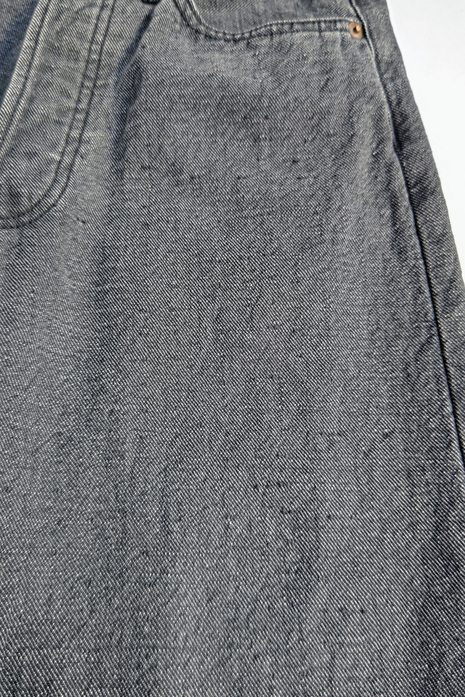 UNUSED - 12oz denim trousers-charcoal gray-23aw women UNUSED - 12oz denim trousers-charcoal gray-23aw women