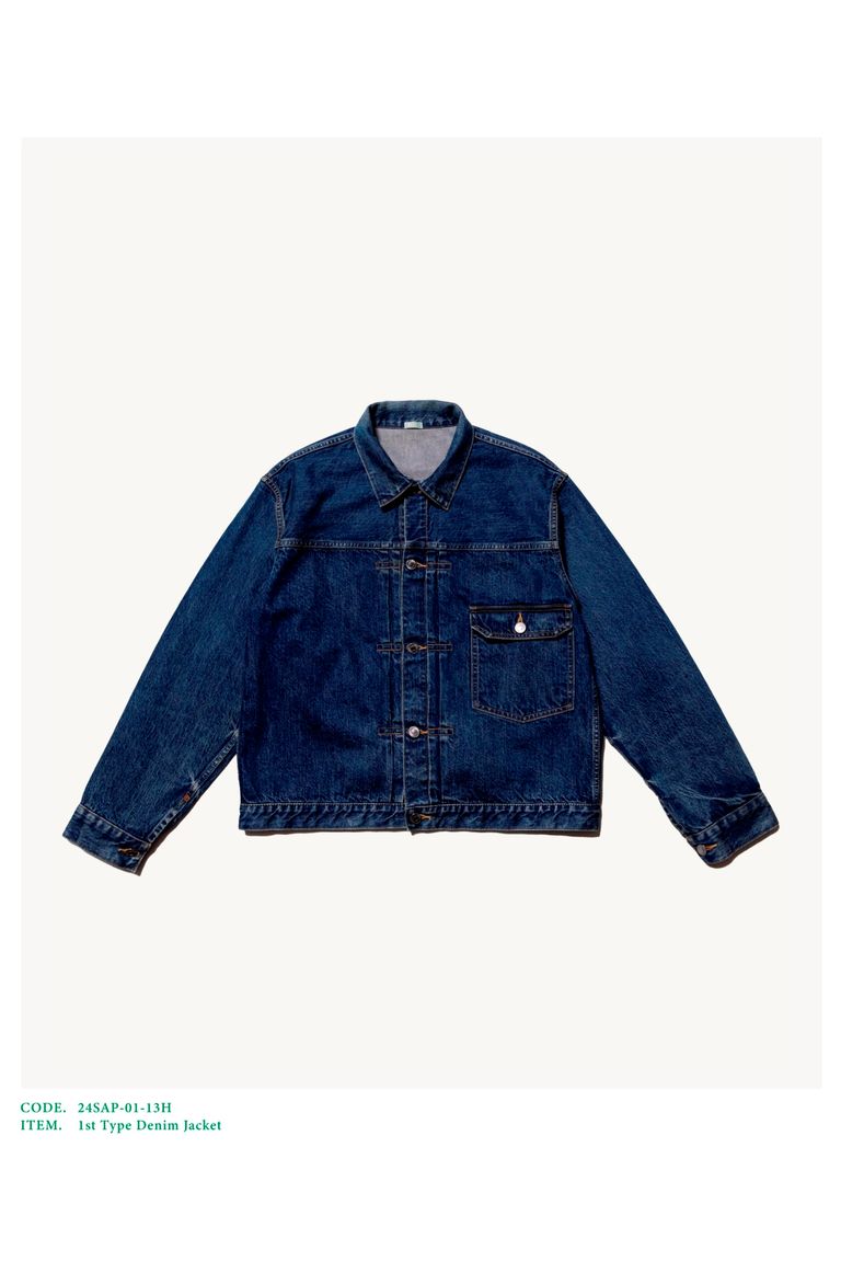 A.PRESSE - 1st Type Denim Jacket -INDIGO-2024STYLE1 | asterisk