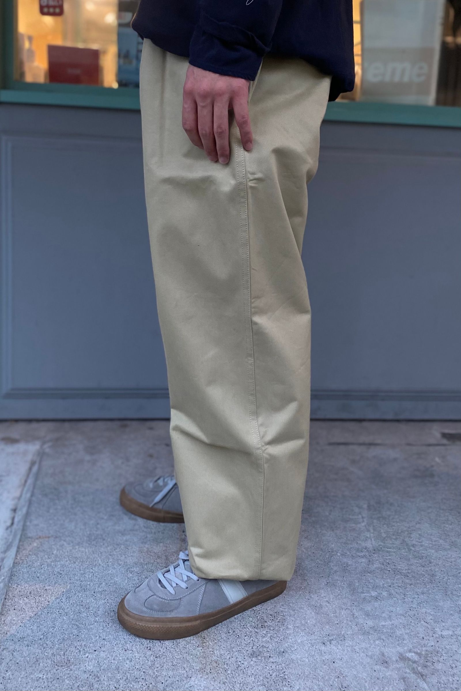 E.TAUTZ - core field trousers/chino khaki 21aw | asterisk