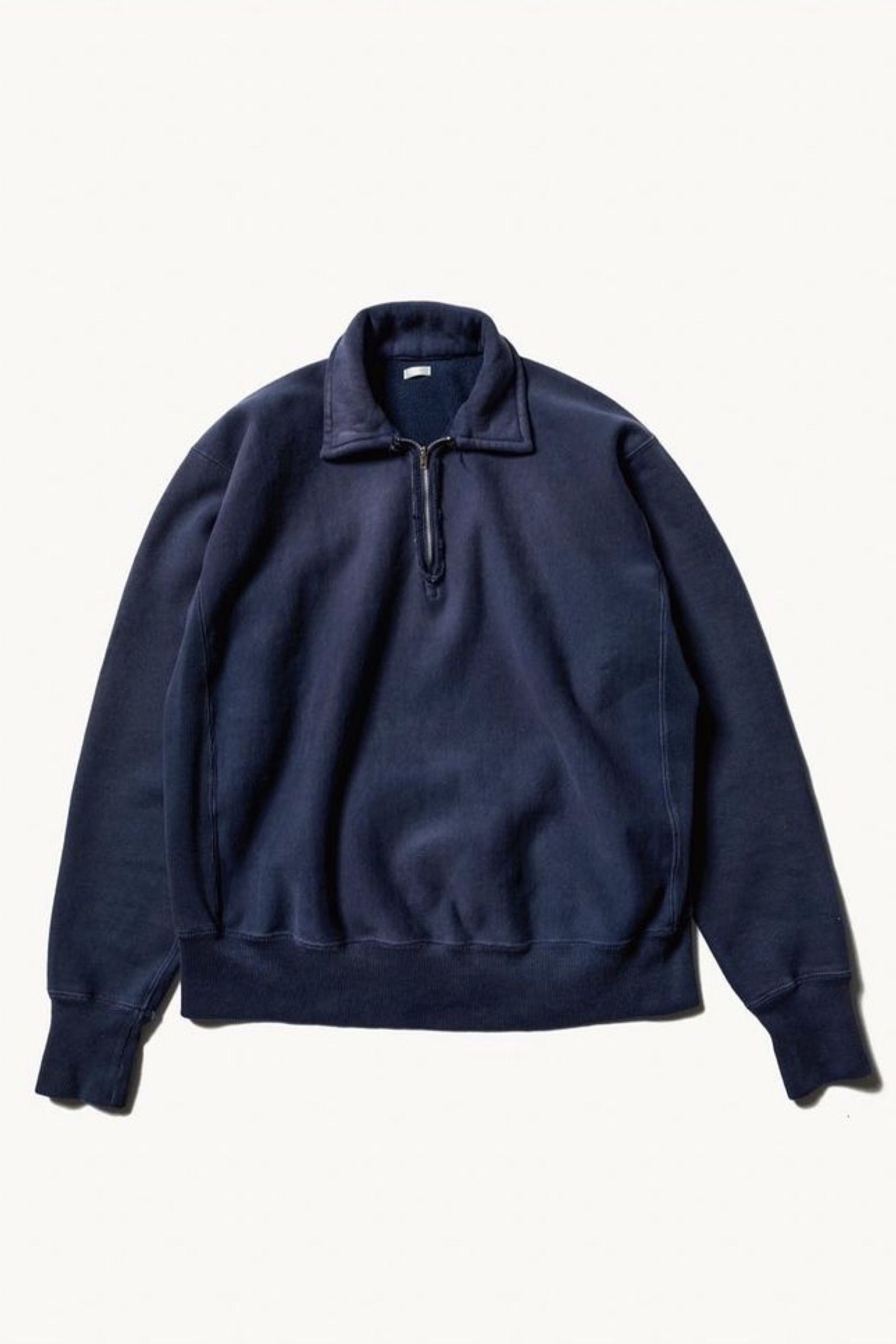 A.PRESSE - vintage half zip sweatshirts -navy- 22aw men 8月27日