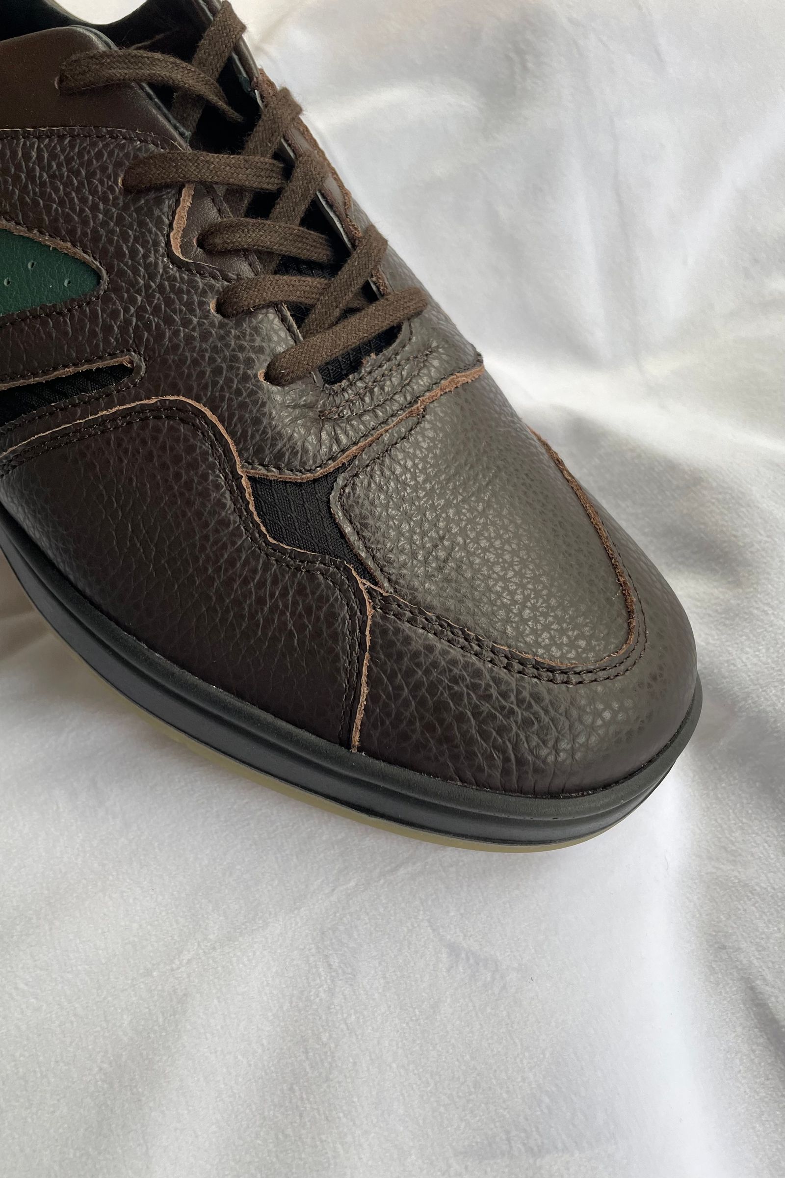 REPRODUCTION OF FOUND - belgian military trainer-dark brown/green