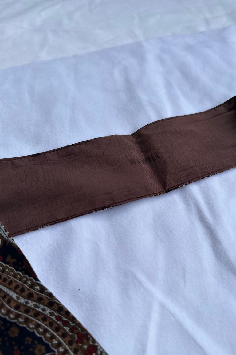 WEWILL PAISLEY CUT SCARF -Brown- 23Mid summer asterisk