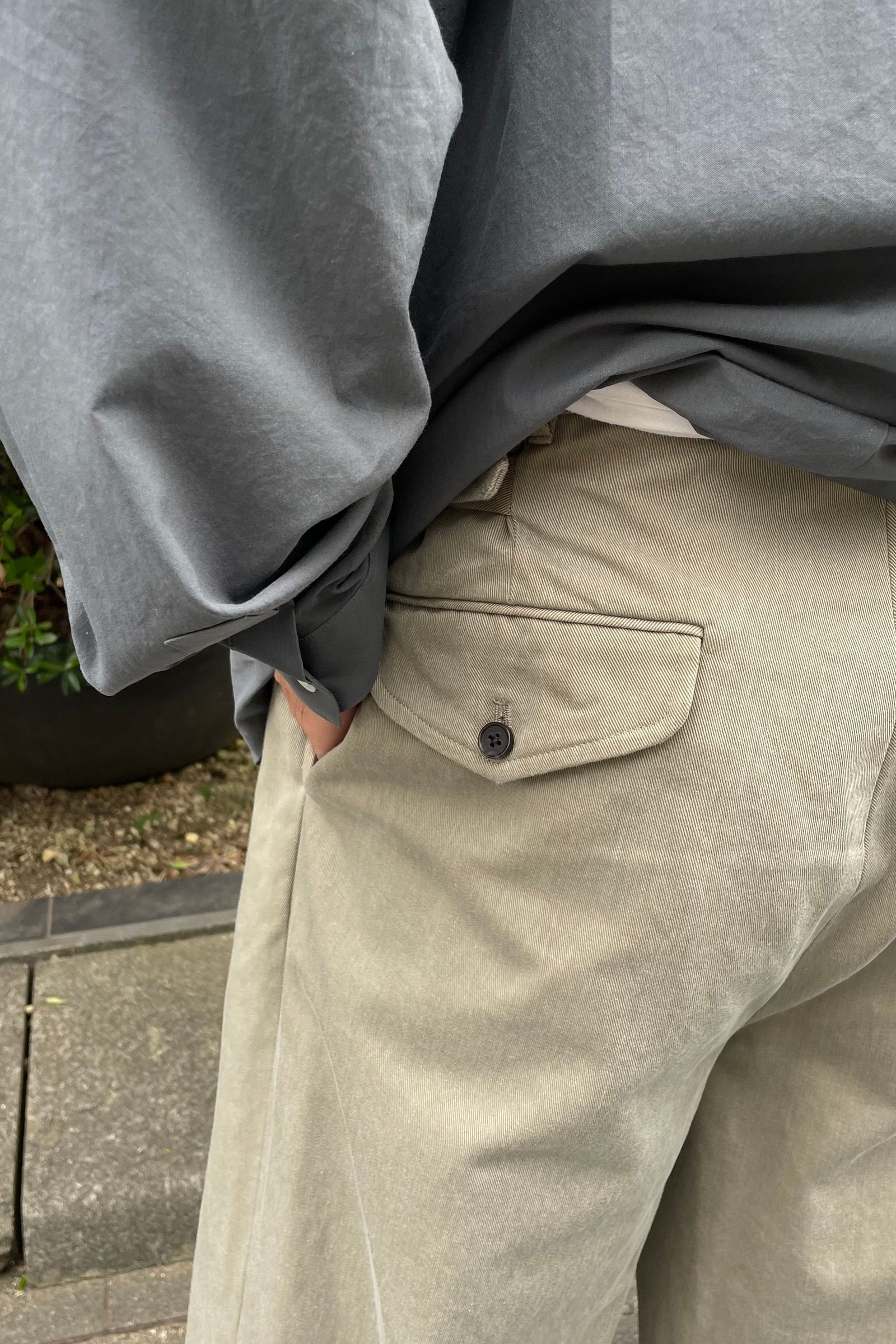 A.PRESSE - Type.2 Chino Trousers -beige- 23STYLE2 | asterisk