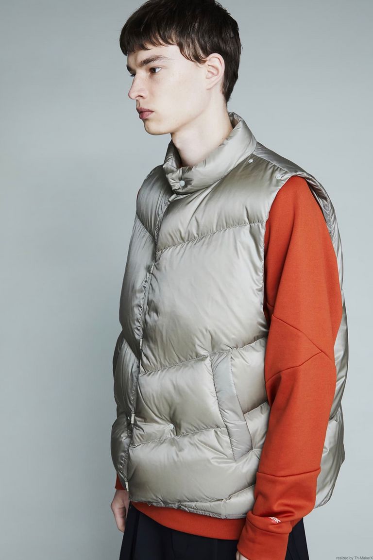 F/CE. - 2way diagonal down vest -sage green- men 22aw | asterisk