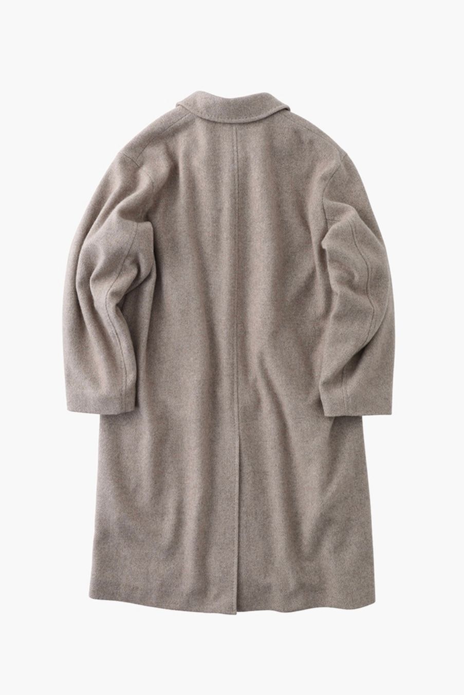 ATON - 【先行受注】washed cashmere balmacaan coat -raw bage 