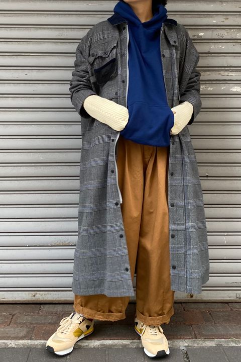 チェックコートstyle/F/CE