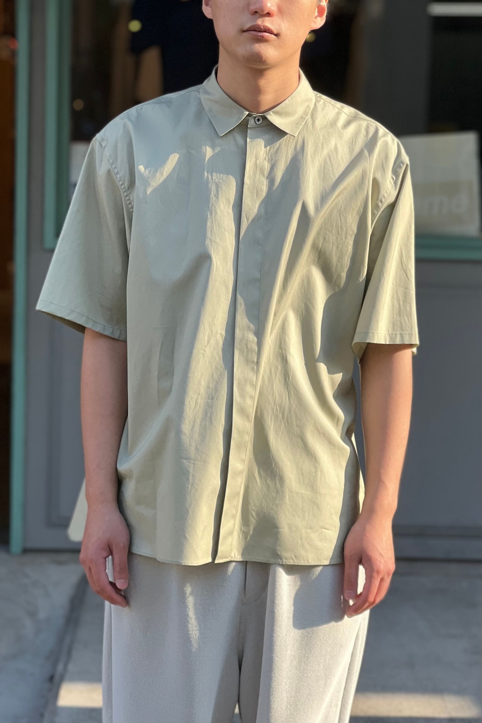 POLYPLOID - short sleeve shirt c -pistachio- 22ss | asterisk