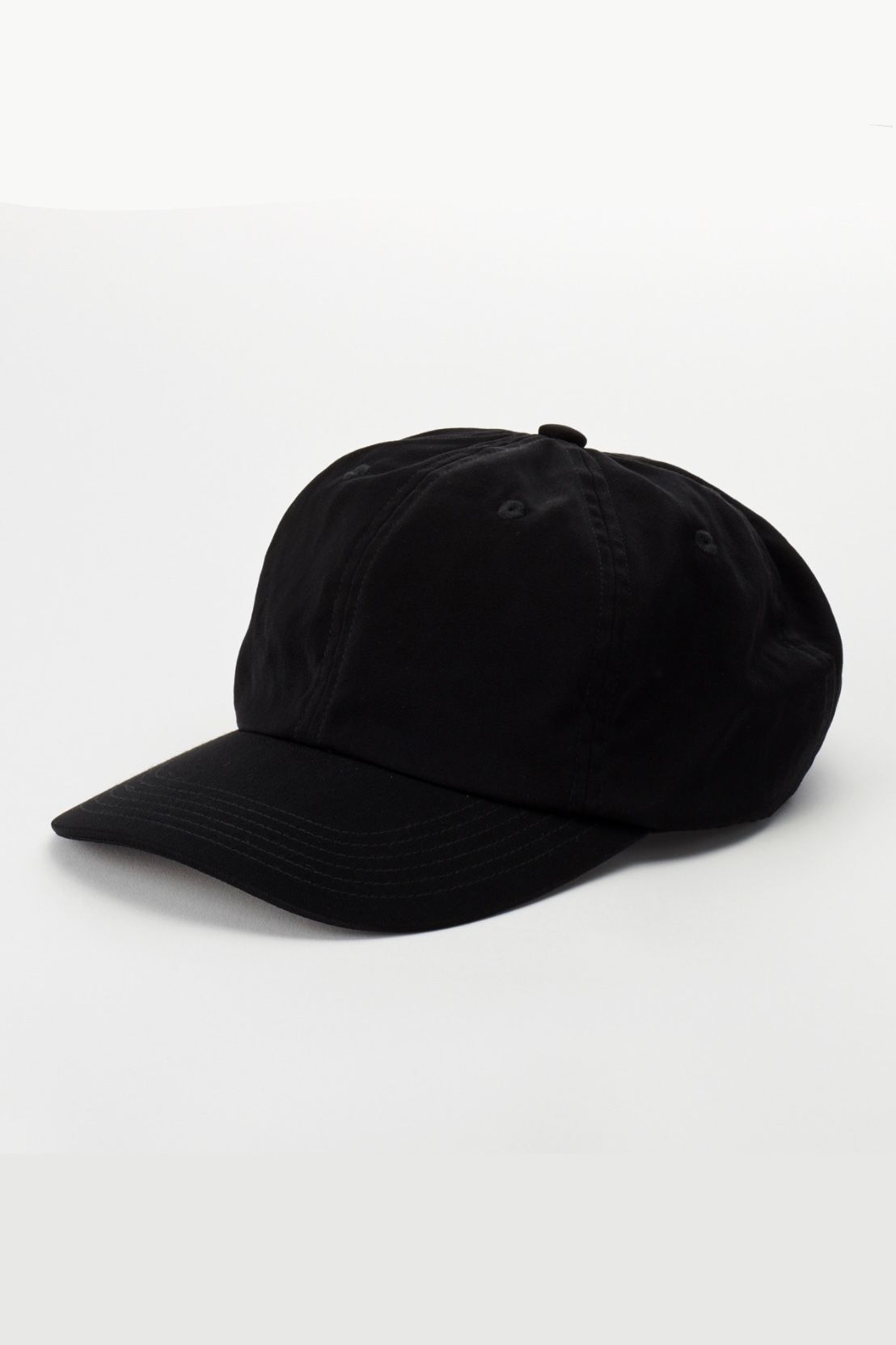 KIJIMA TAKAYUKI - CUPRO POLY SATIN 6PANEL CAP -black- 24ss unisex | asterisk