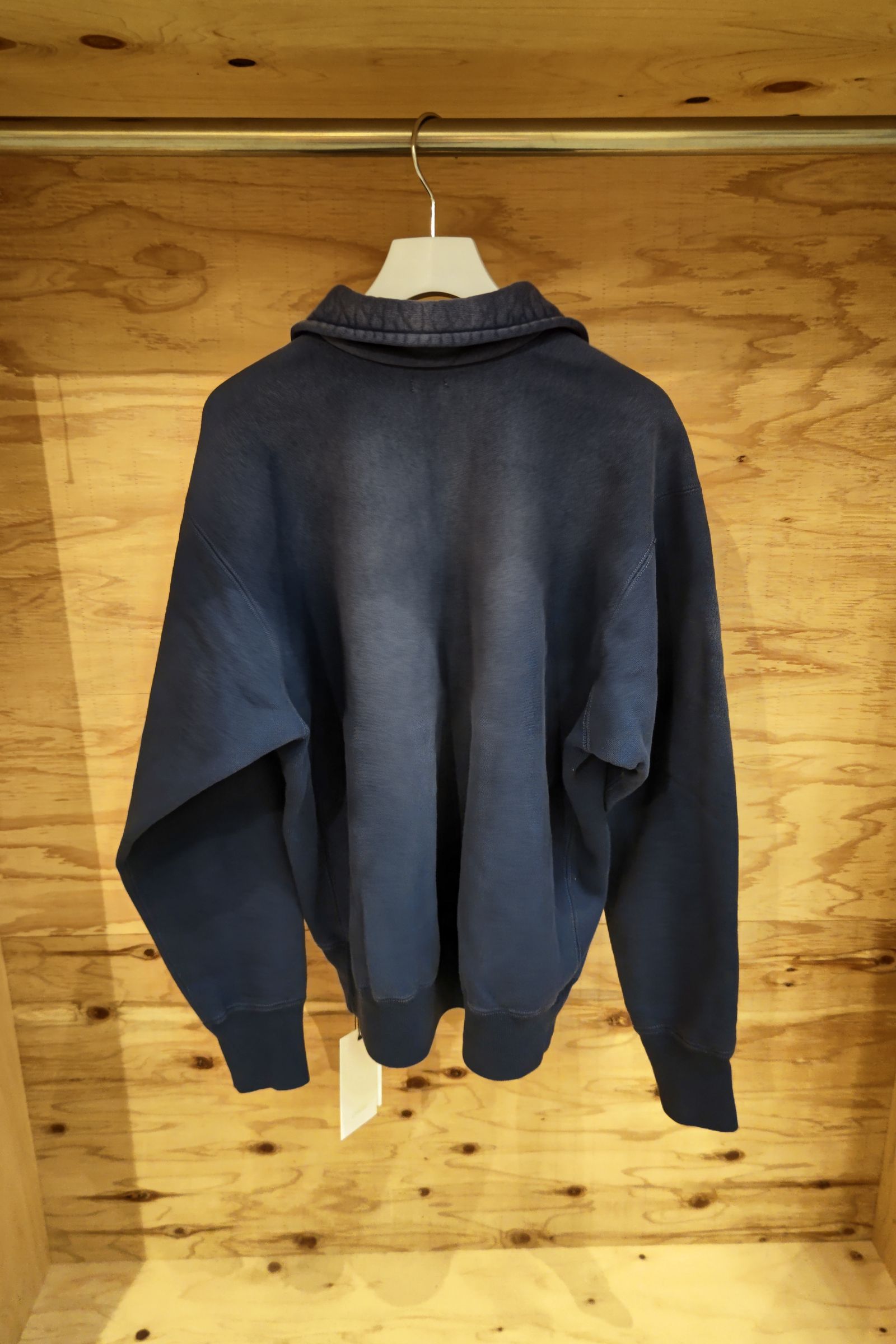 A.PRESSE - vintage half zip sweatshirts -navy- 22aw men 8月27日