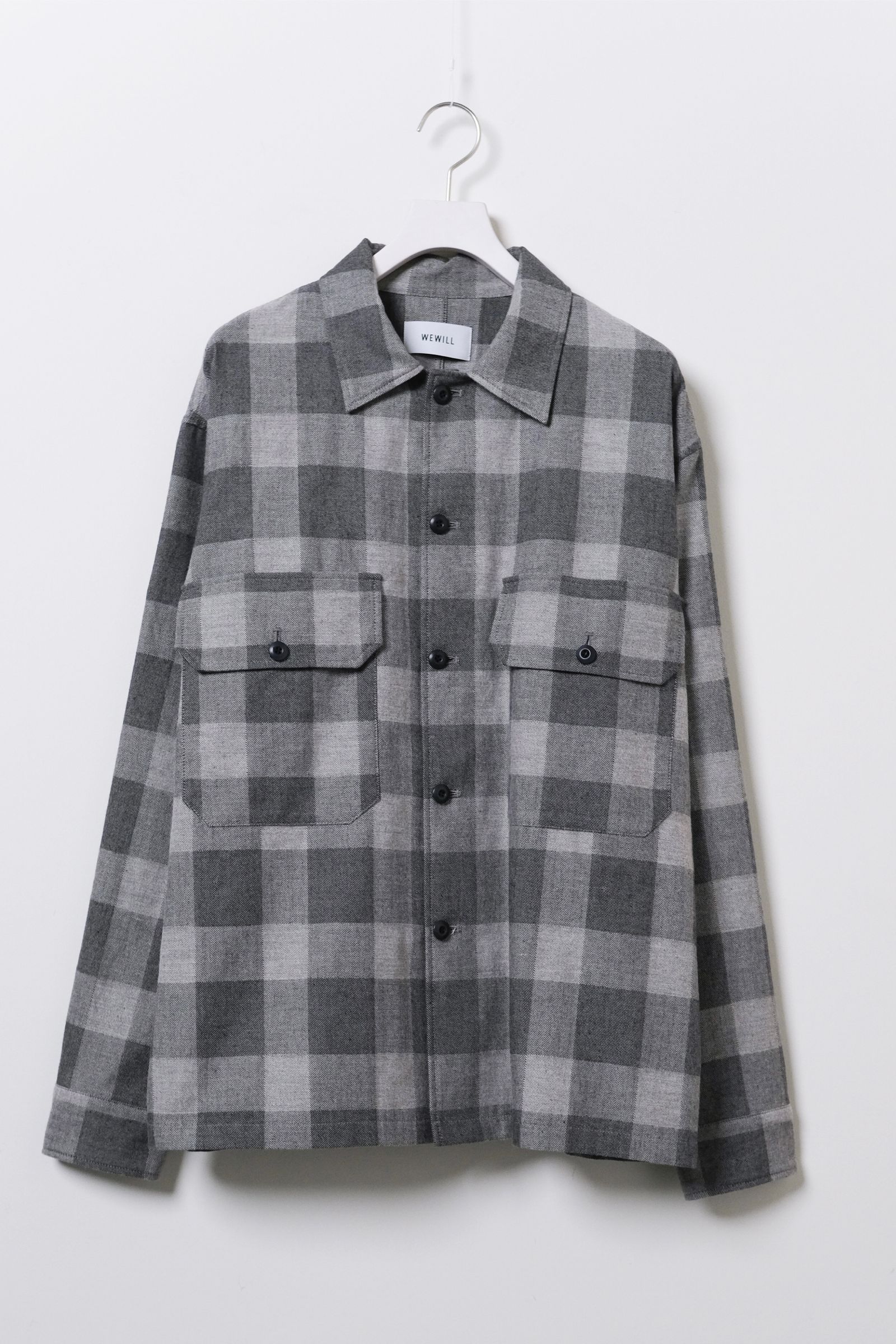 WEWILL - FATIGUE SHIRT -L.Gray- 23aw | asterisk