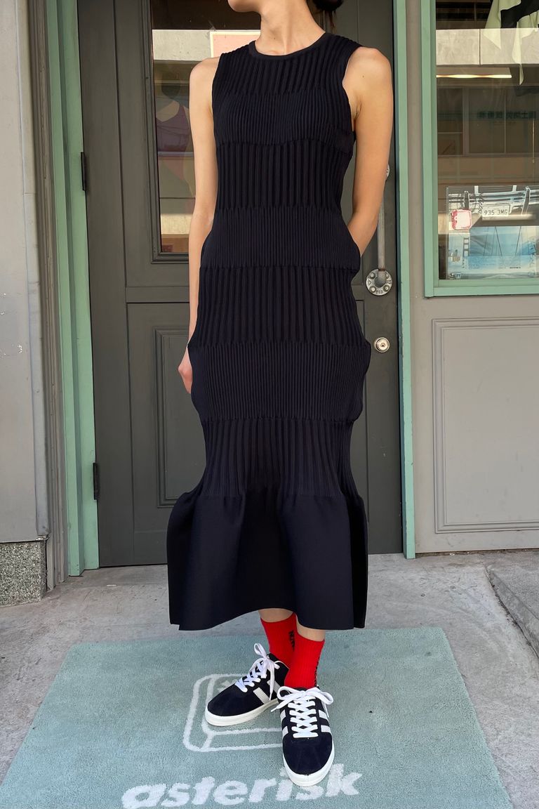 CFCL FLUTED SLEEVELESS MERMAID DRESS