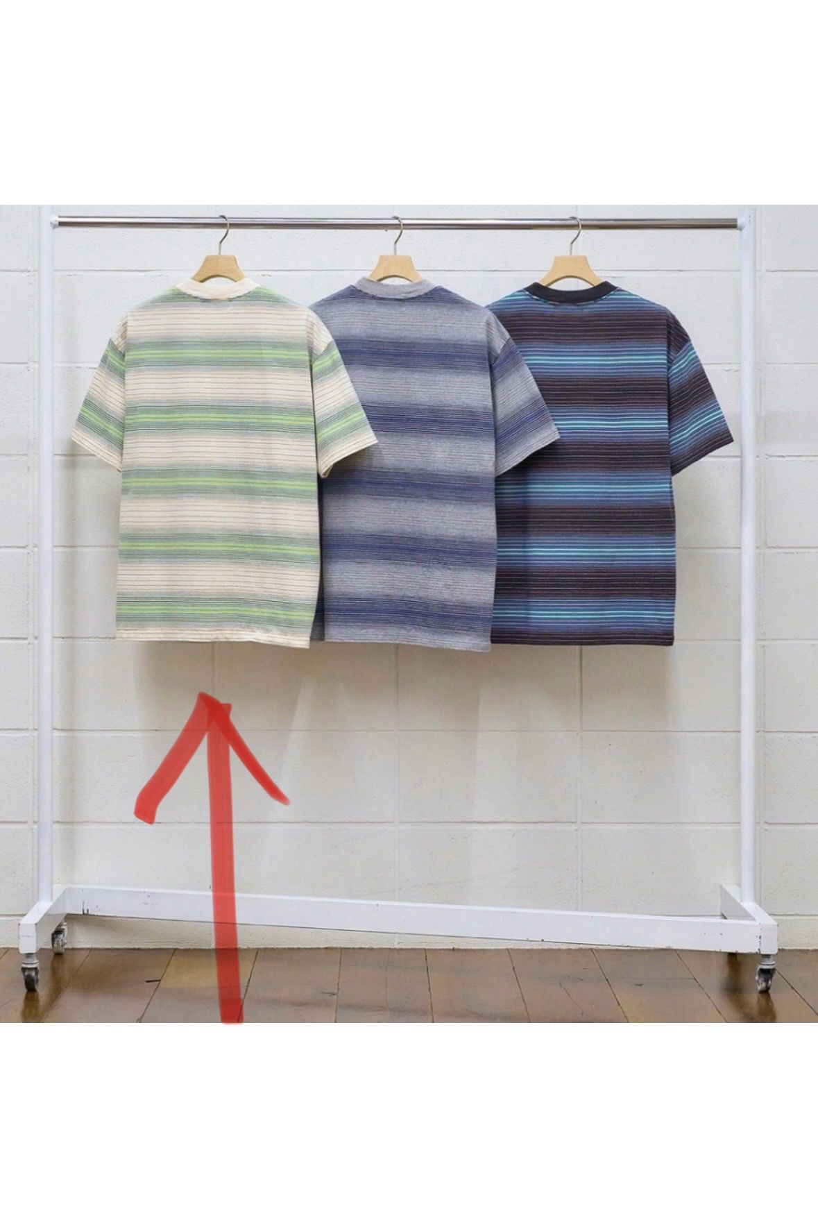 トップス everyone Multi Border Short Sleeve Tee everyone multi border short sleeve tee
