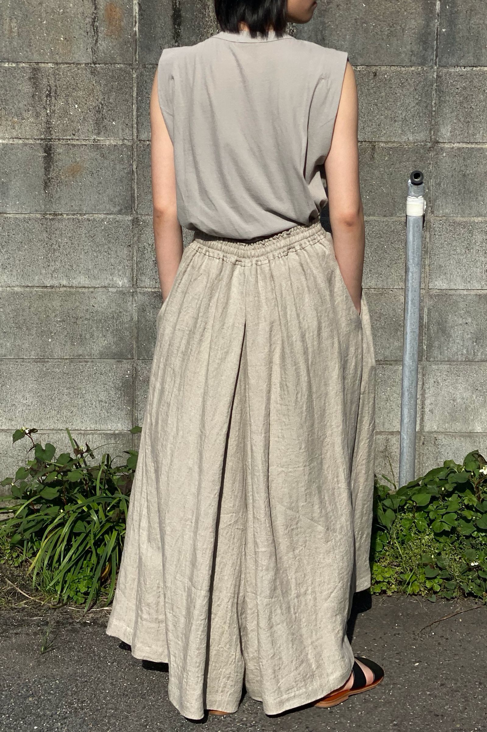 blurhms linen twill3waywideculotte6093 春-