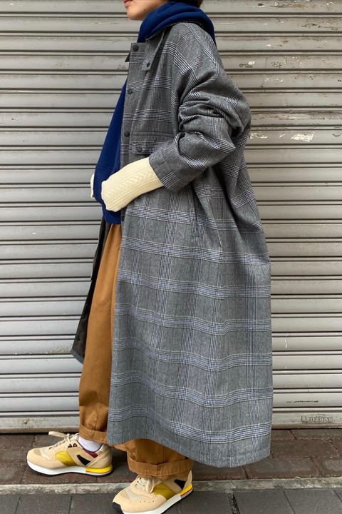 チェックコートstyle/F/CE