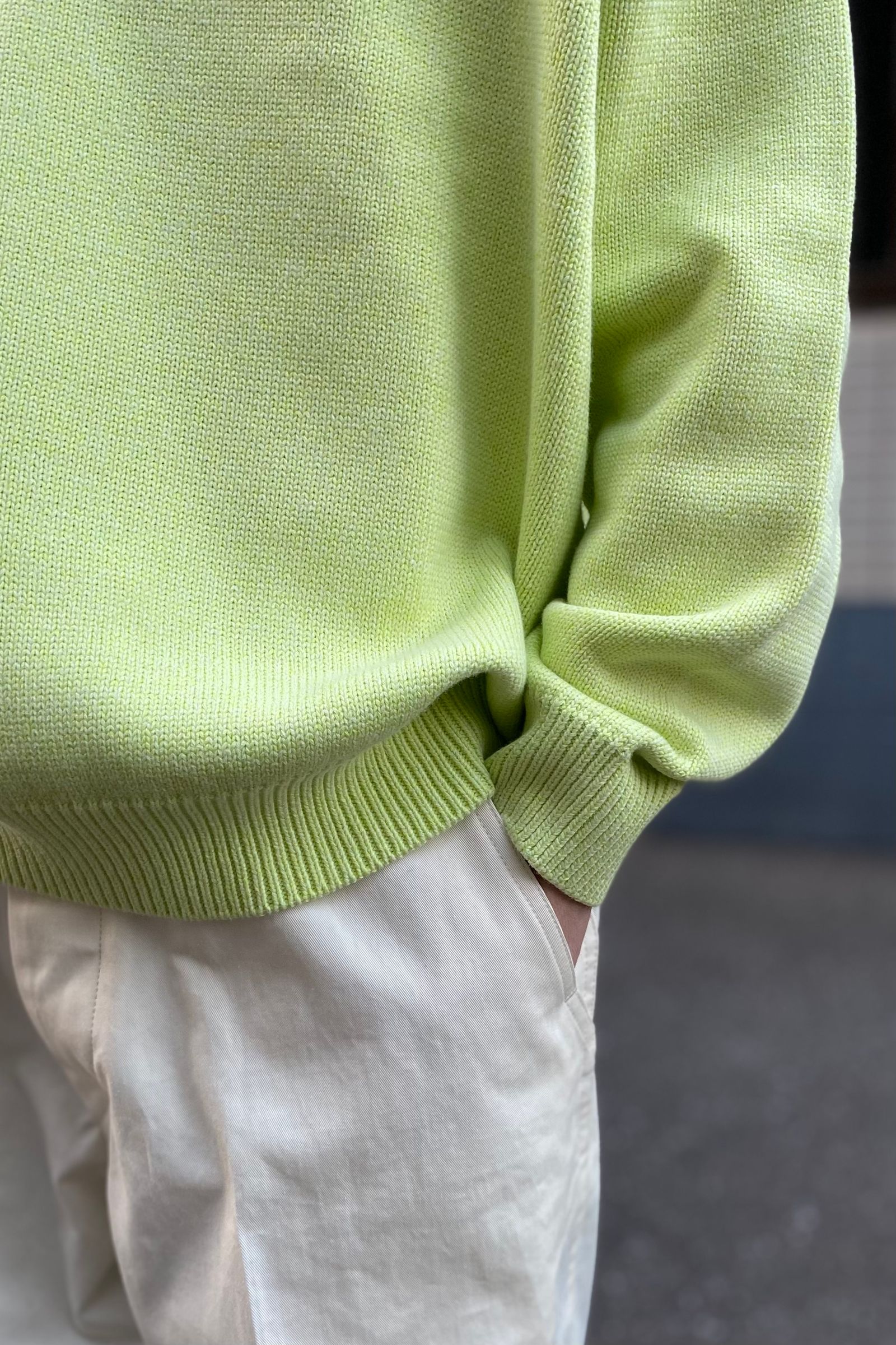 MEIAS - lily co/pe skipper pullover -t.lime- 23ss unisex | asterisk