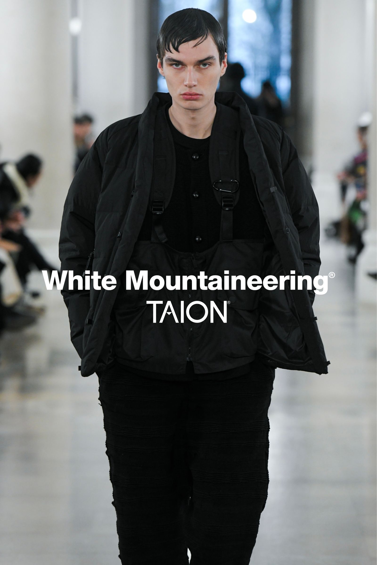 White Mountaineering - wm × taion hanten down jacket -black- 23aw ...