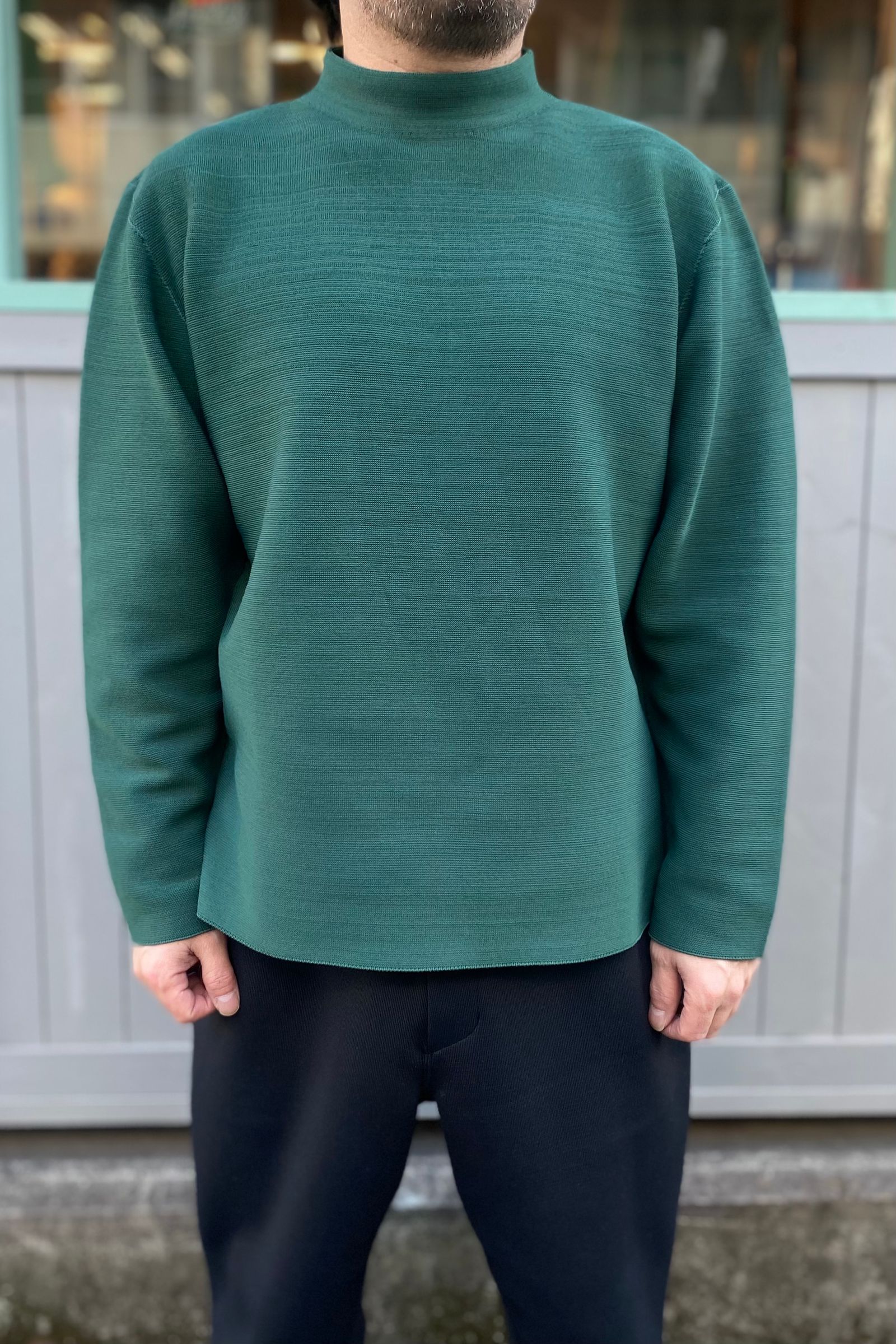 CFCL - garther long sleeve t -green-22ss men | asterisk