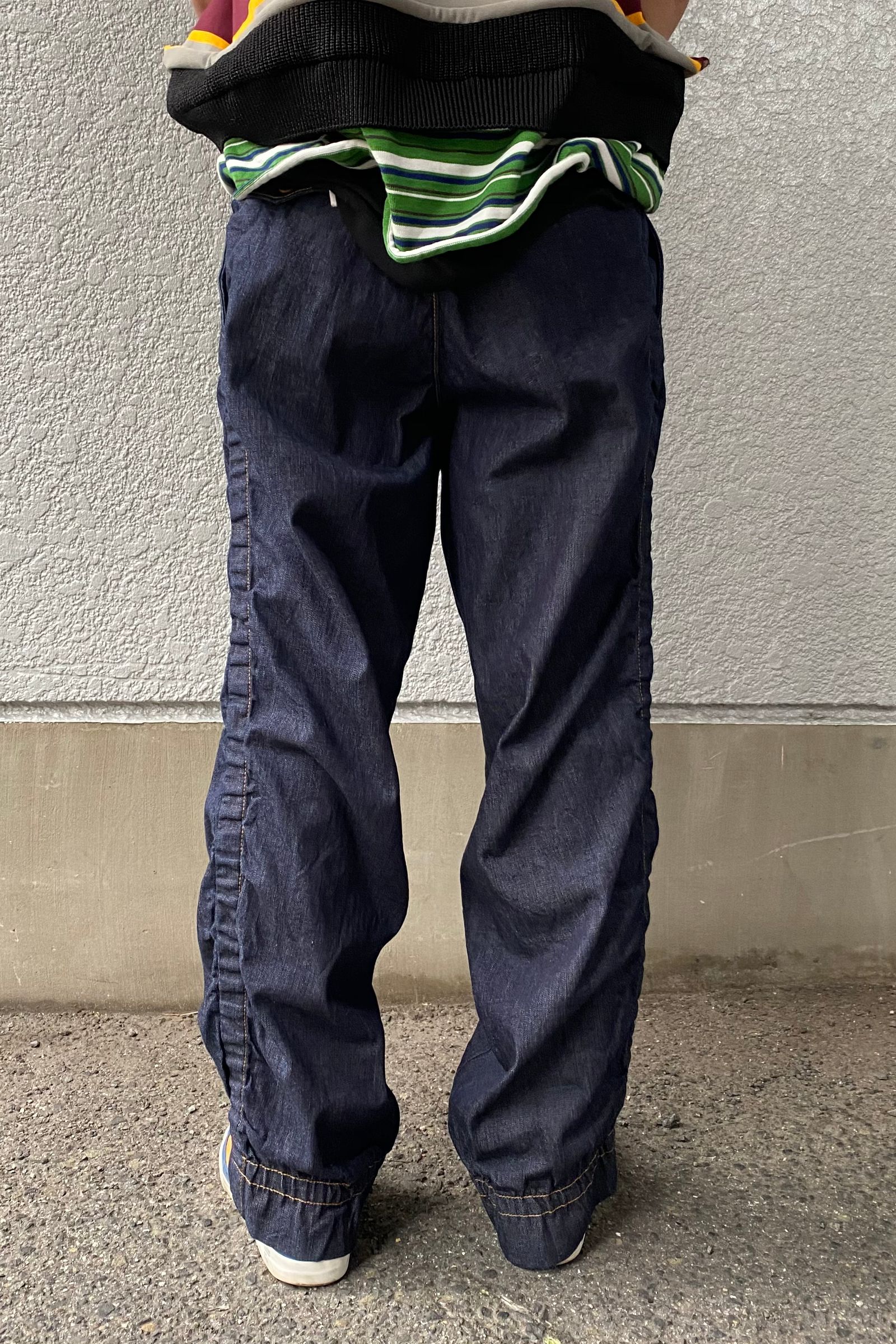 日本正規代理店品 製品染めチノクロス WIDE PANTS ブサイクパンツ