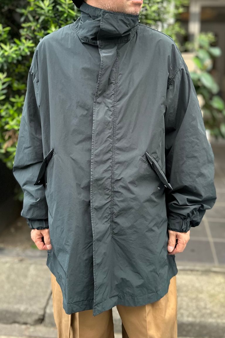 ATON AIR VENTILE SHORT MODS COAT チャコール02（ATON】AIR VENTILE 