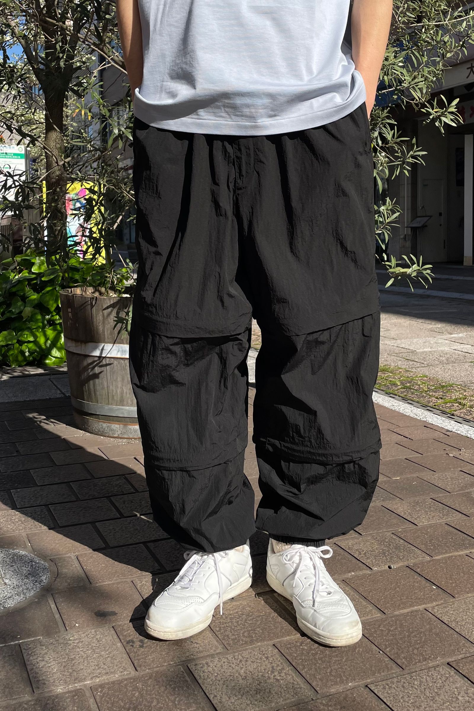 DAIWA PIER39 - tech 3way windbreaker pants - black- 23ss men | asterisk