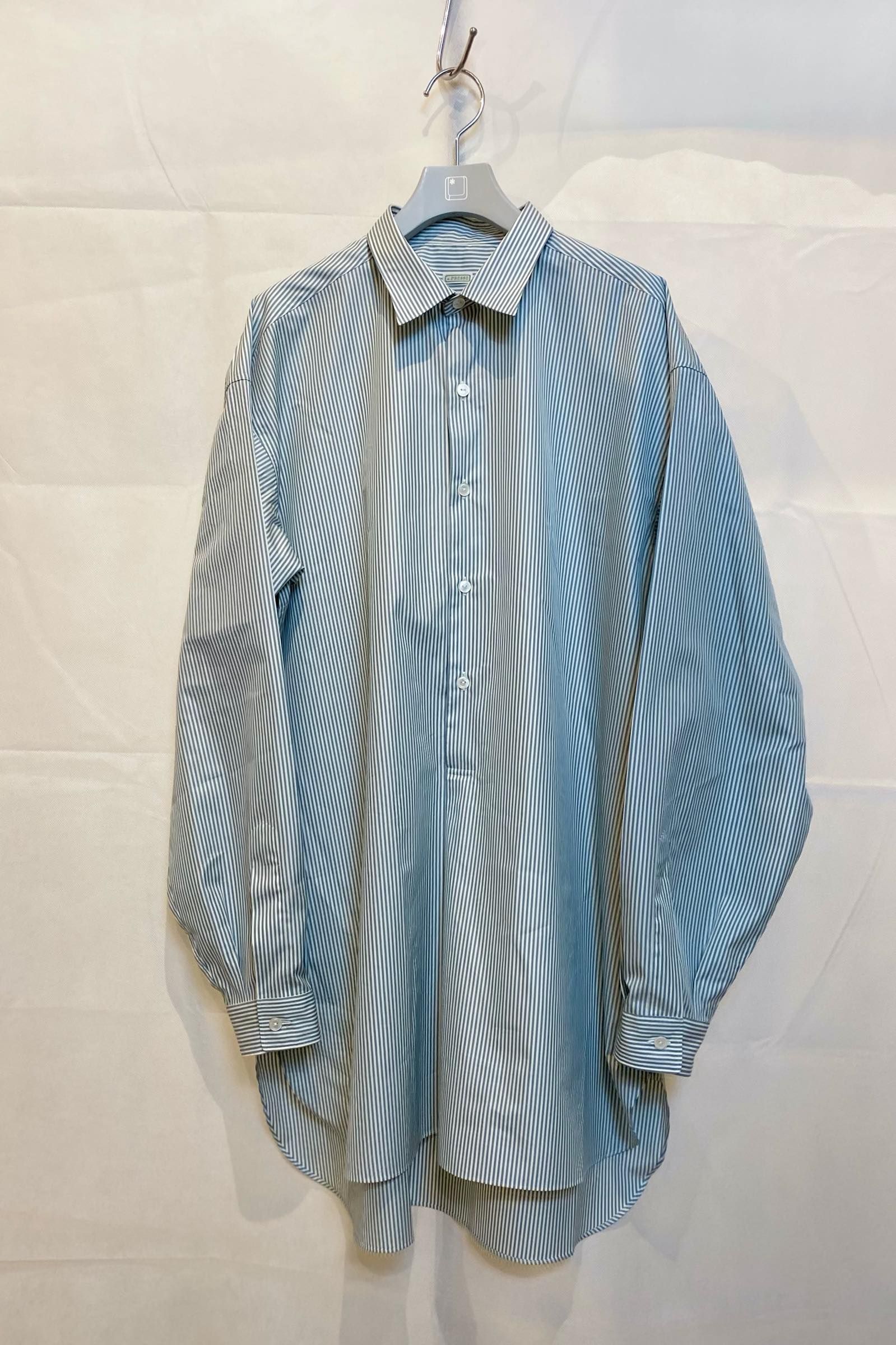 A.PRESSE - pullover grandpa shirts -stripe- 22ss 2月11日発売