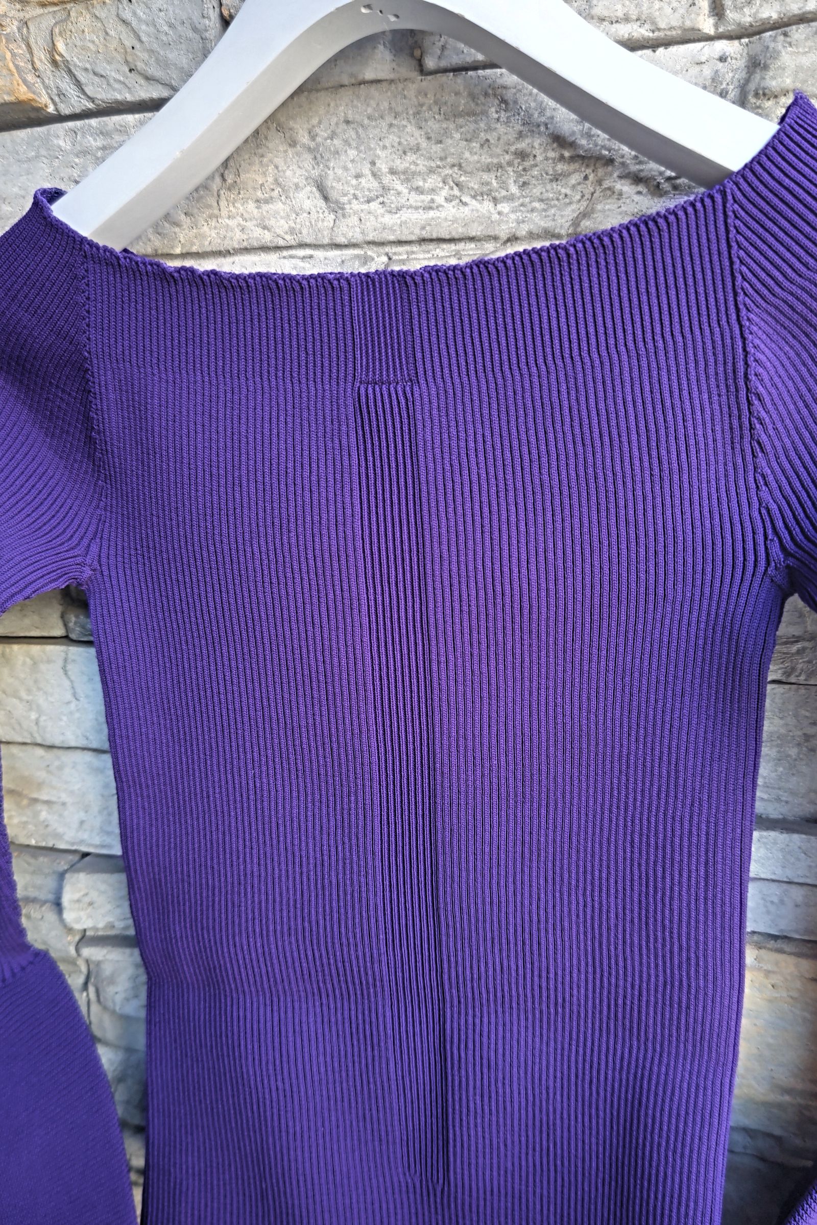 CFCL - POTTERY OFF SHOULDER LONG BELL SLEEVE TOP -violet CFCL - POTTERY OFF SHOULDER LONG BELL SLEEVE TOP -violet