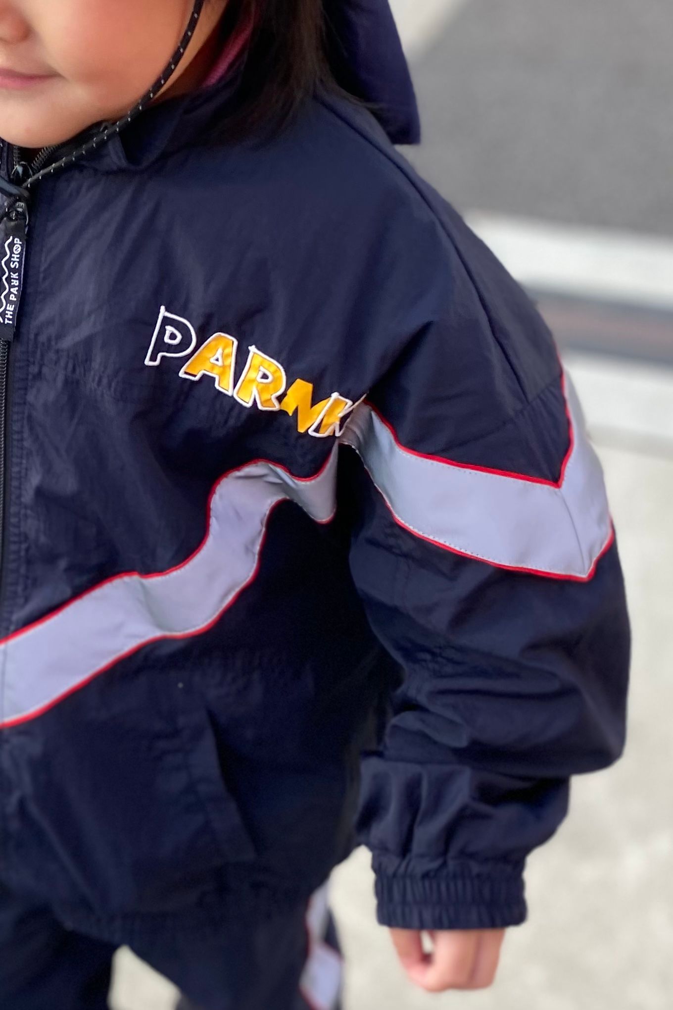 THE PARK SHOP - army training jacket -navy- 23ss kids | asterisk