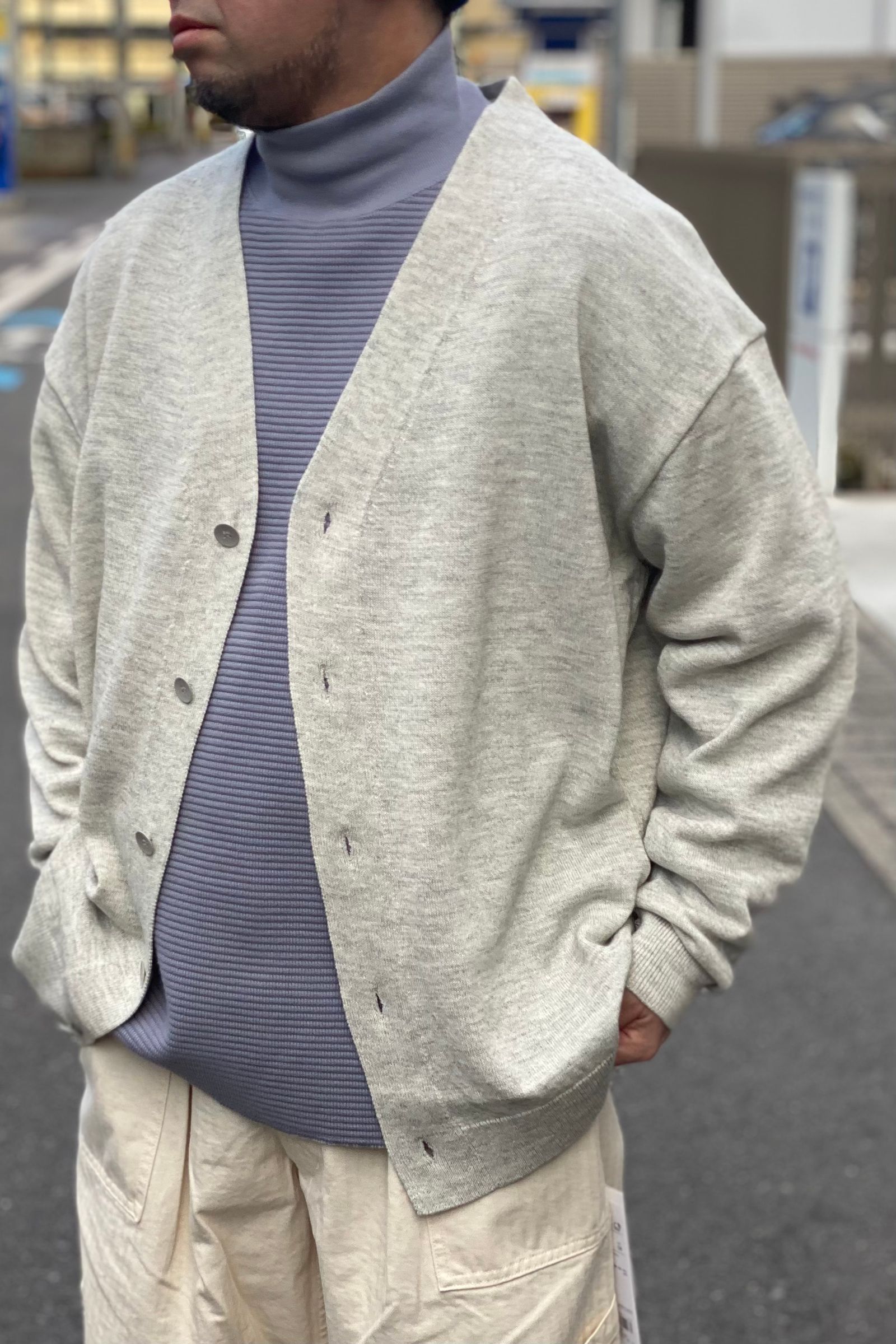 ATON - wool washi oversized cardigan 22ss men | asterisk