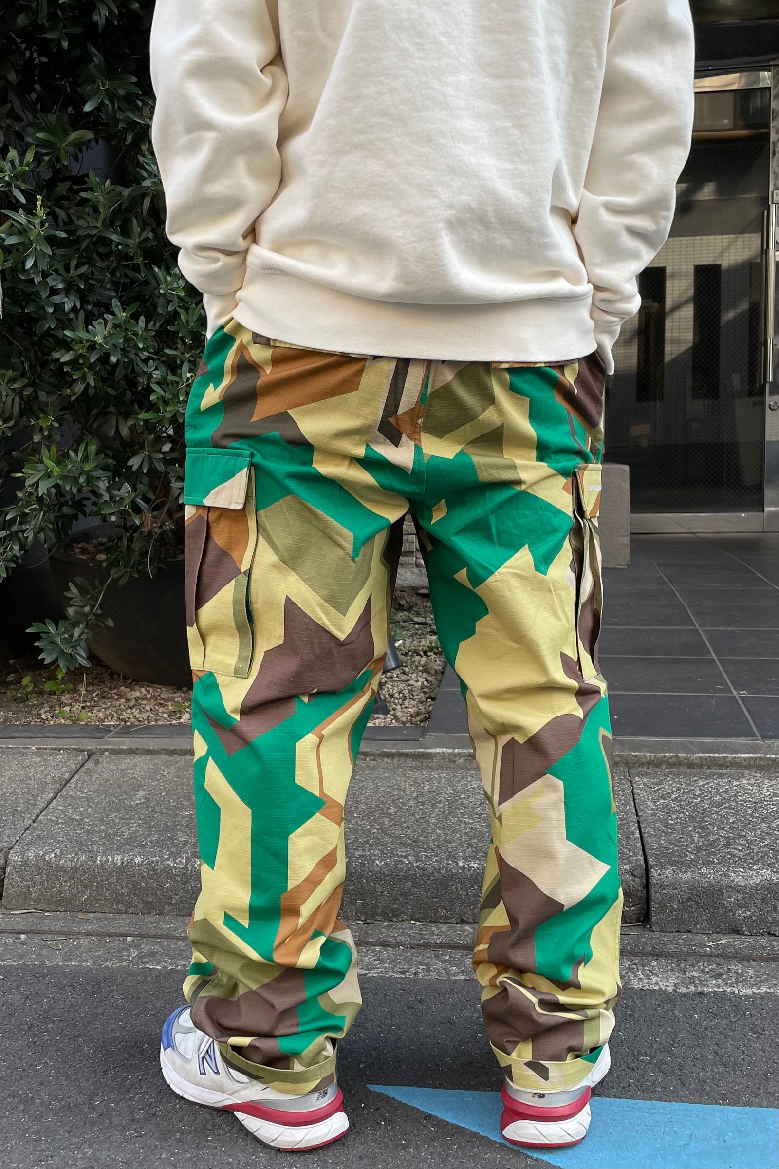 Pop Trading Company - drs cargo pant -delta camo- 23ss drop2