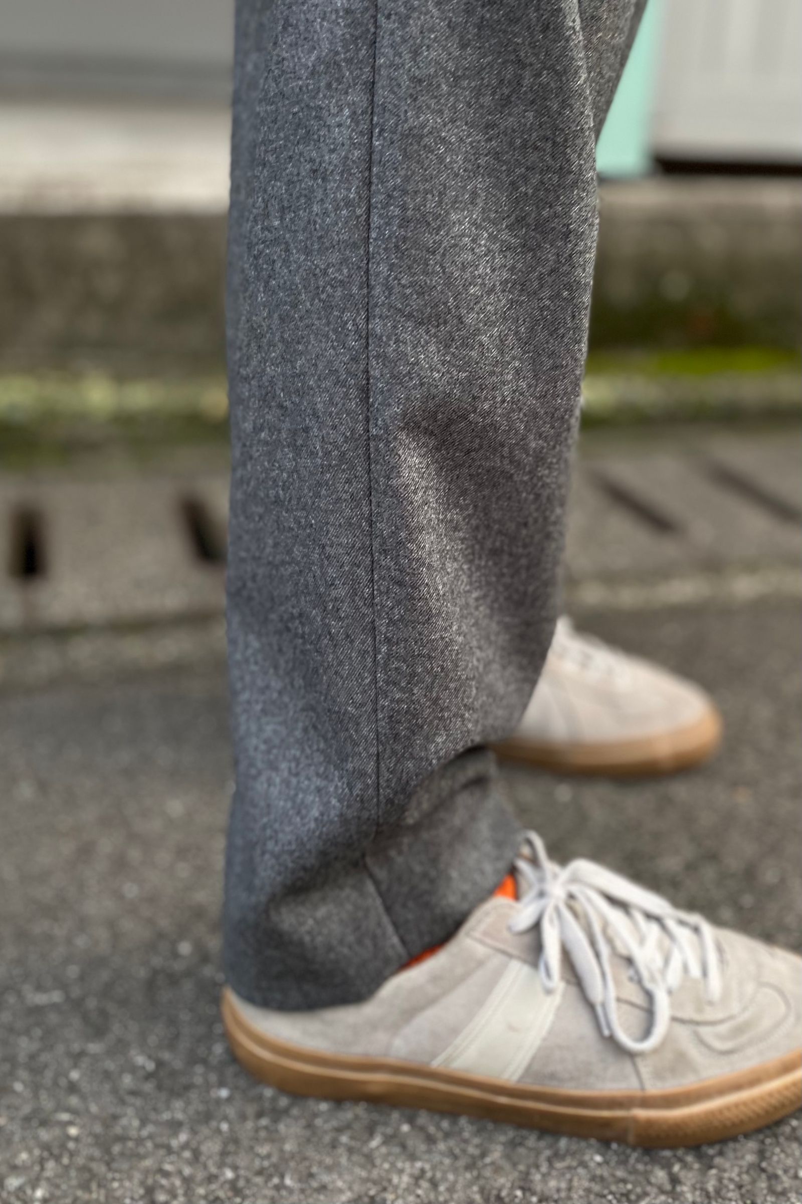 ATON - wool saxony tapered easy pants 21aw men | asterisk