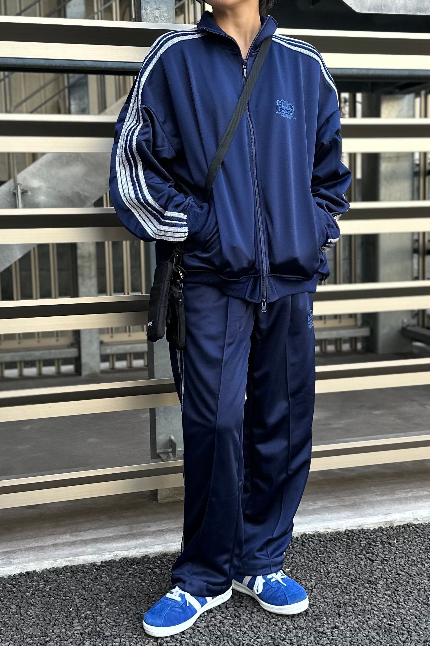is-ness - track jacket -navy- 23aw men | asterisk