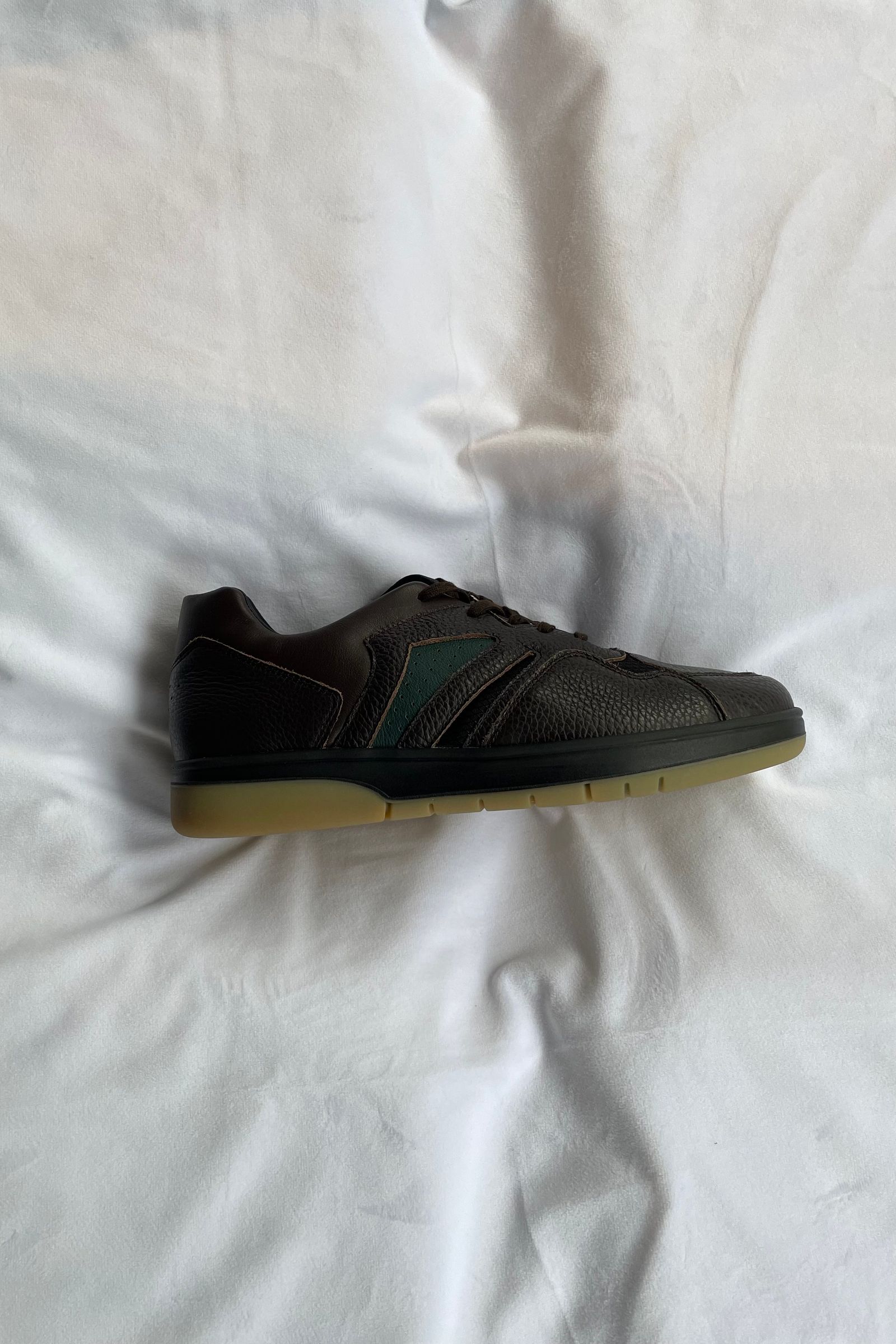 belgian military trainer-dark brown/green 22aw men | asterisk