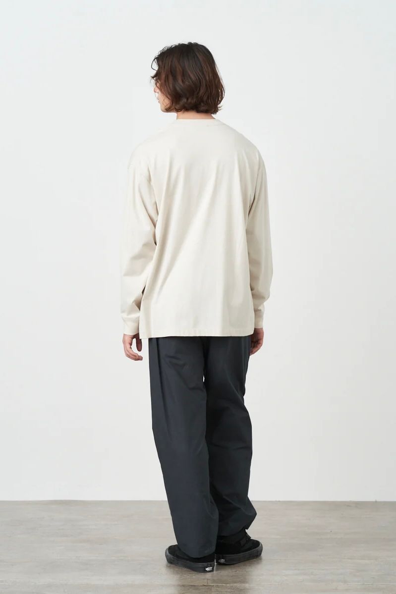 ATON - 【先行予約】48/2 natural dye oversized long sleeve t-shirt
