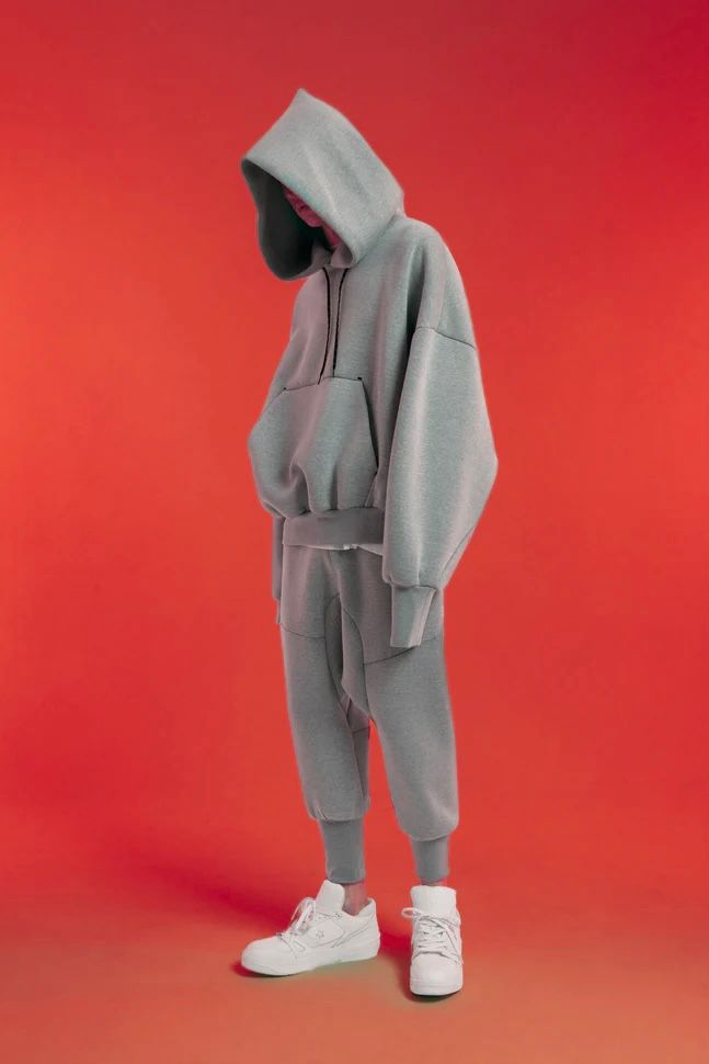 FUMITO GANRYU - Graffiti hoodie -gray- 23aw | asterisk