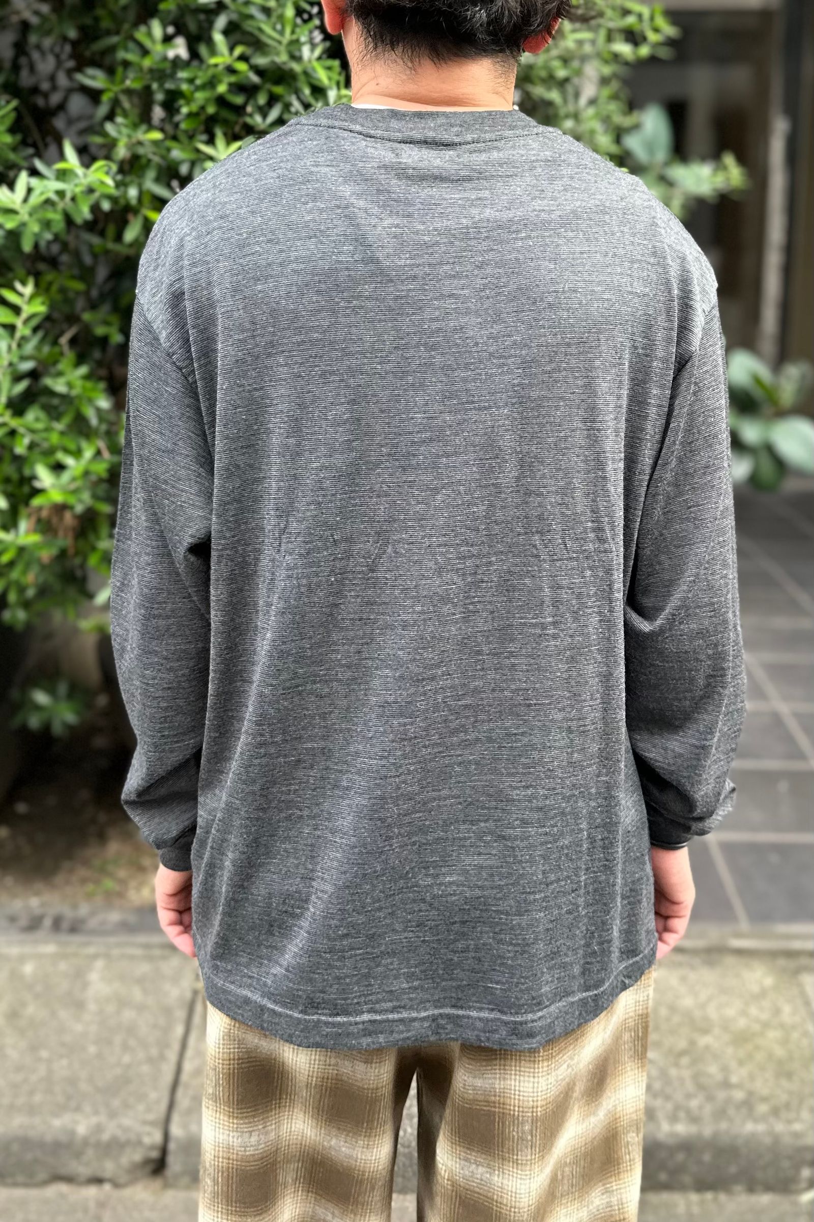 UNIVERSAL PRODUCTS - WOOL L/S T-SHIRT -gray- 23aw | asterisk