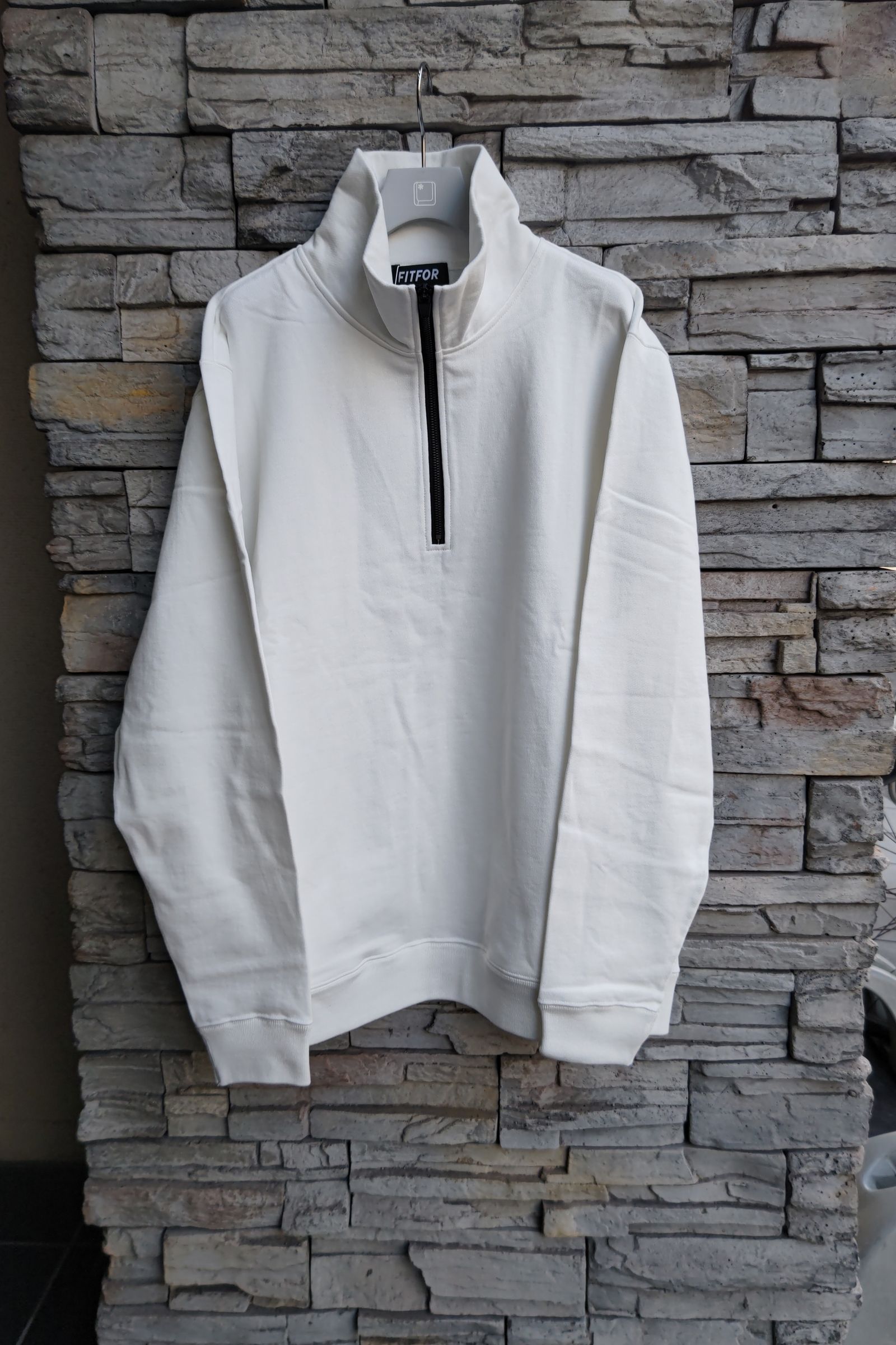 FITFOR - sweat stand anorak -white- 23ss | asterisk