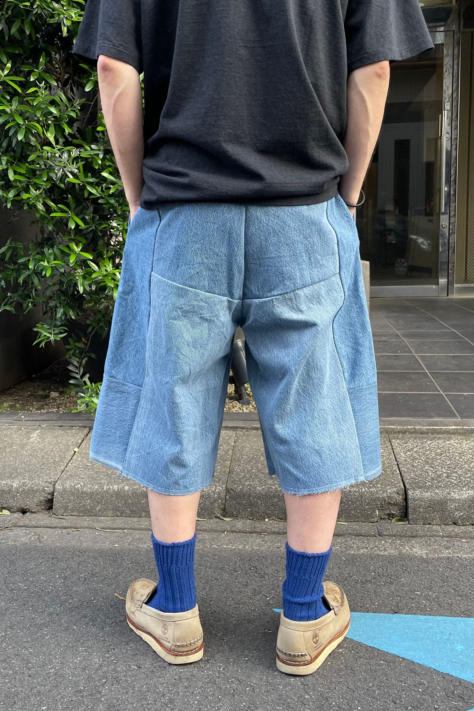 SEEALL - reconstructed big shorts -denim- 23ss men | asterisk