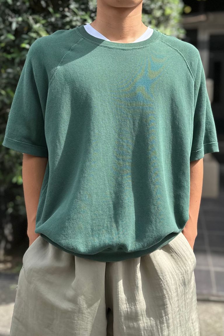 A.PRESSE - s/s vintage sweatshirt -green- 23ss | asterisk