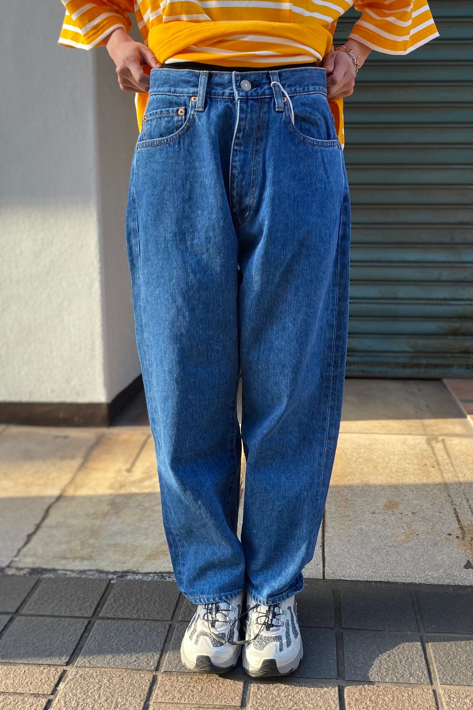 LAMOND - serubitch middle wide tapered denim-blue vintage-23ss