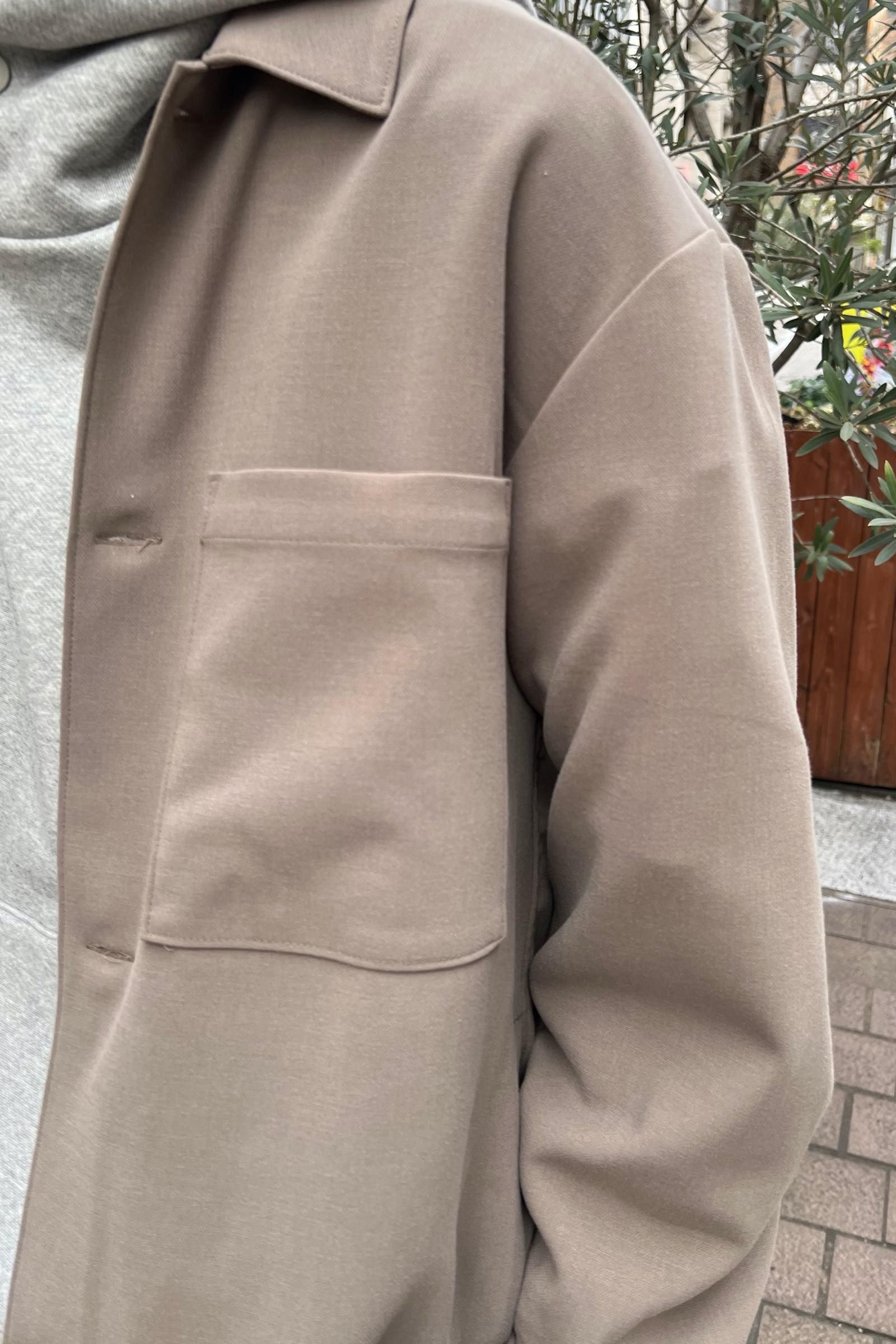 LAMOND - rayon cpo jacket -walnut- 22ss | asterisk