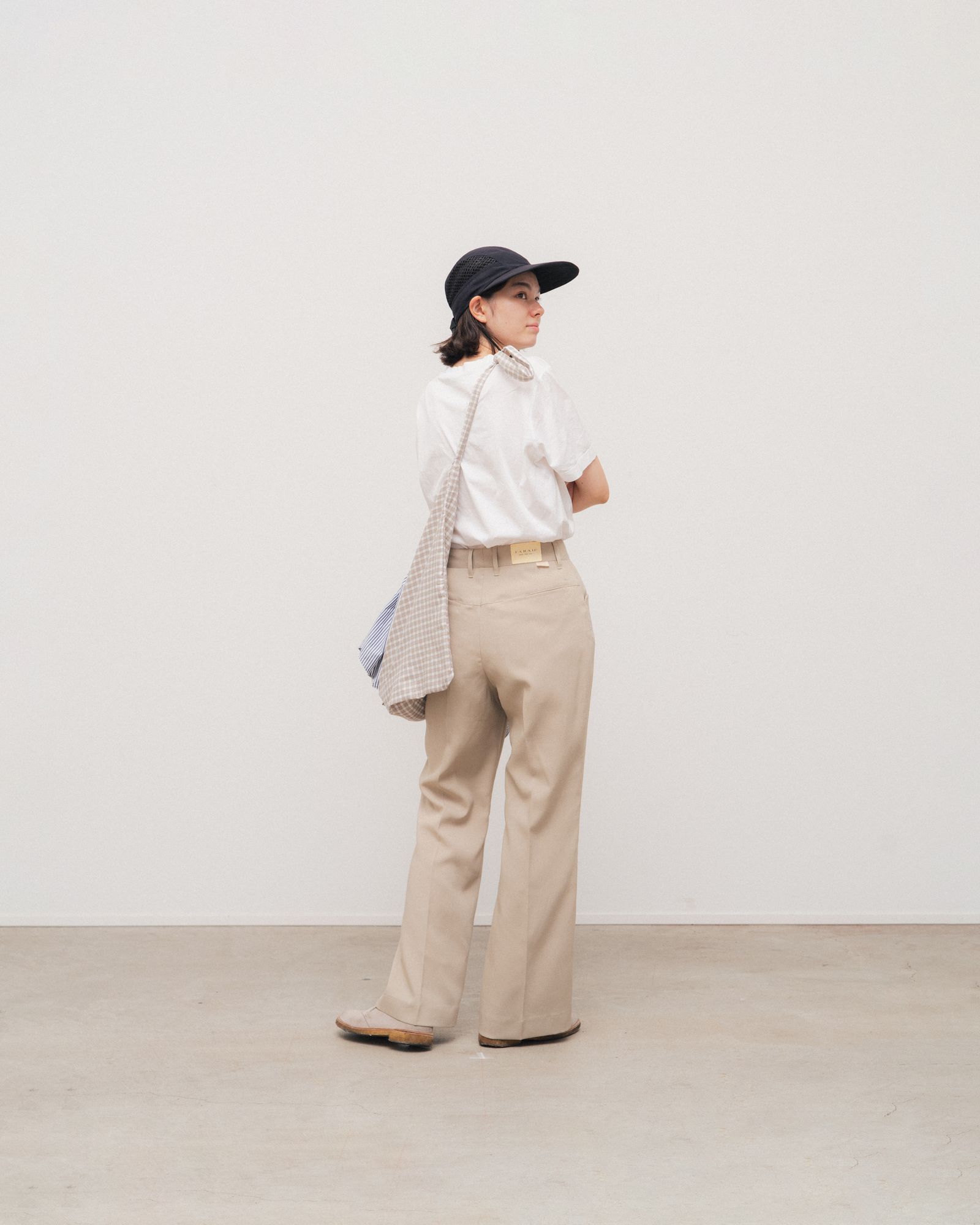 FARAH - フレアパンツ/T/Rホップサック -beige- 23ss women | asterisk