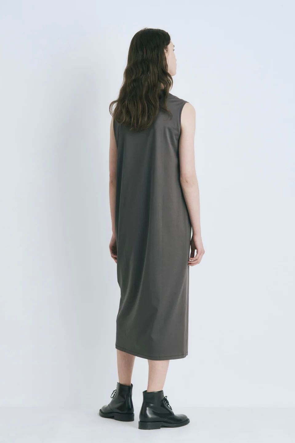 ATON - suvin60/2 sleeveless dress -black- women 23ss | asterisk